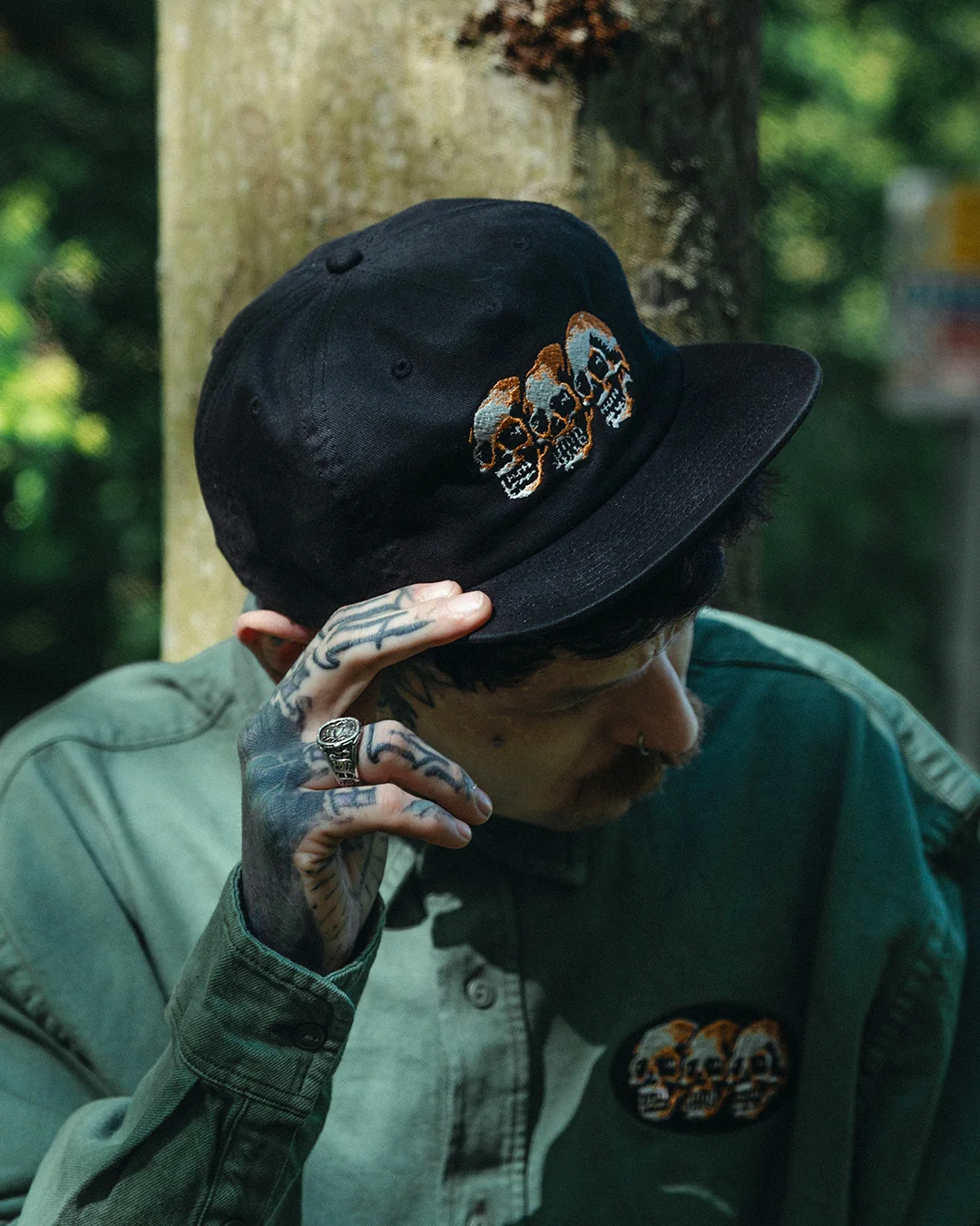 3 Skulls Black Cap - Image 4