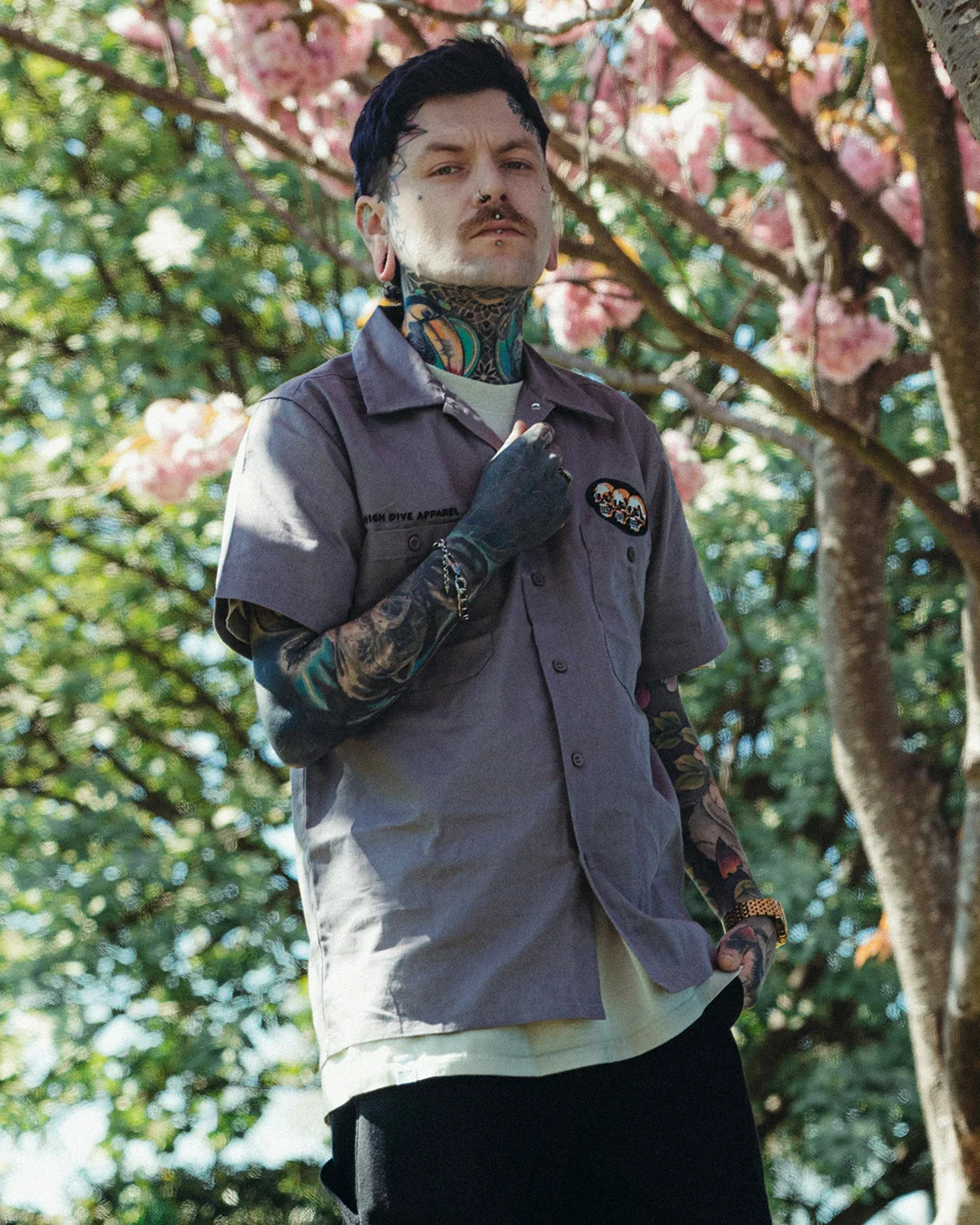 3 Skulls Steel Grey Mechanics Shirt - Image 8