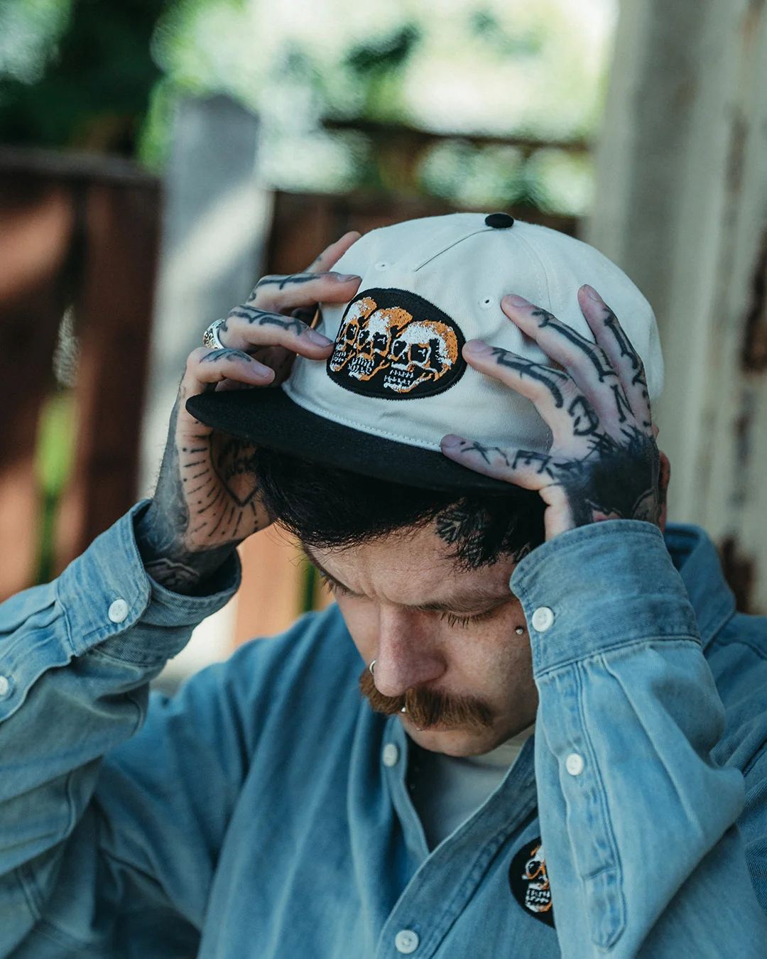3 Skulls Two Tone Cap - Image 3
