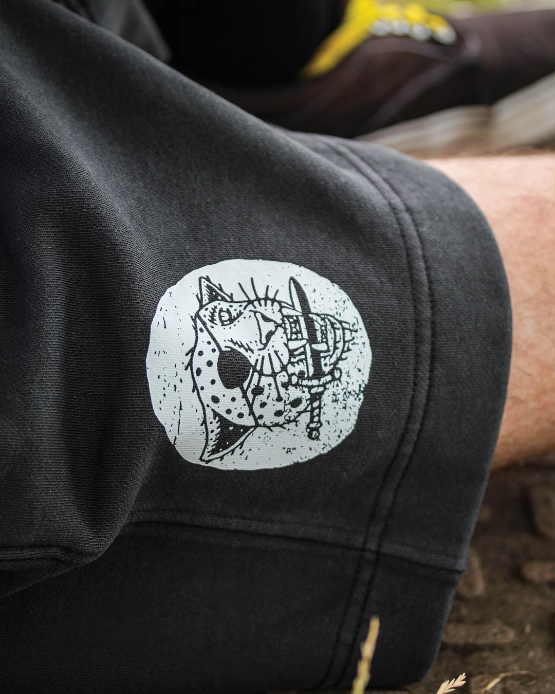 Bad Luck Faded Relax Track Shorts - Image 2