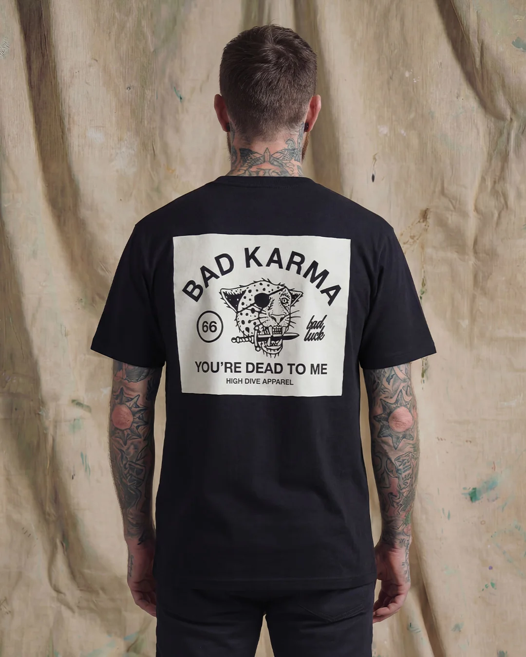 Bad Luck White Print Tee - Image 3