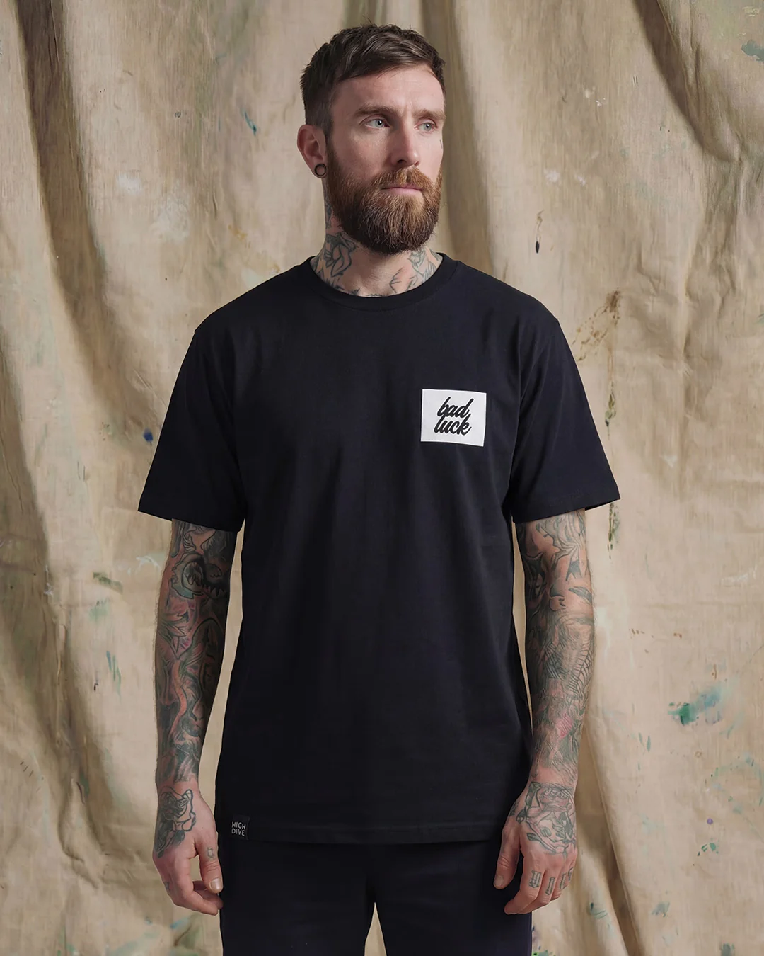 Bad Luck White Print Tee - Image 4