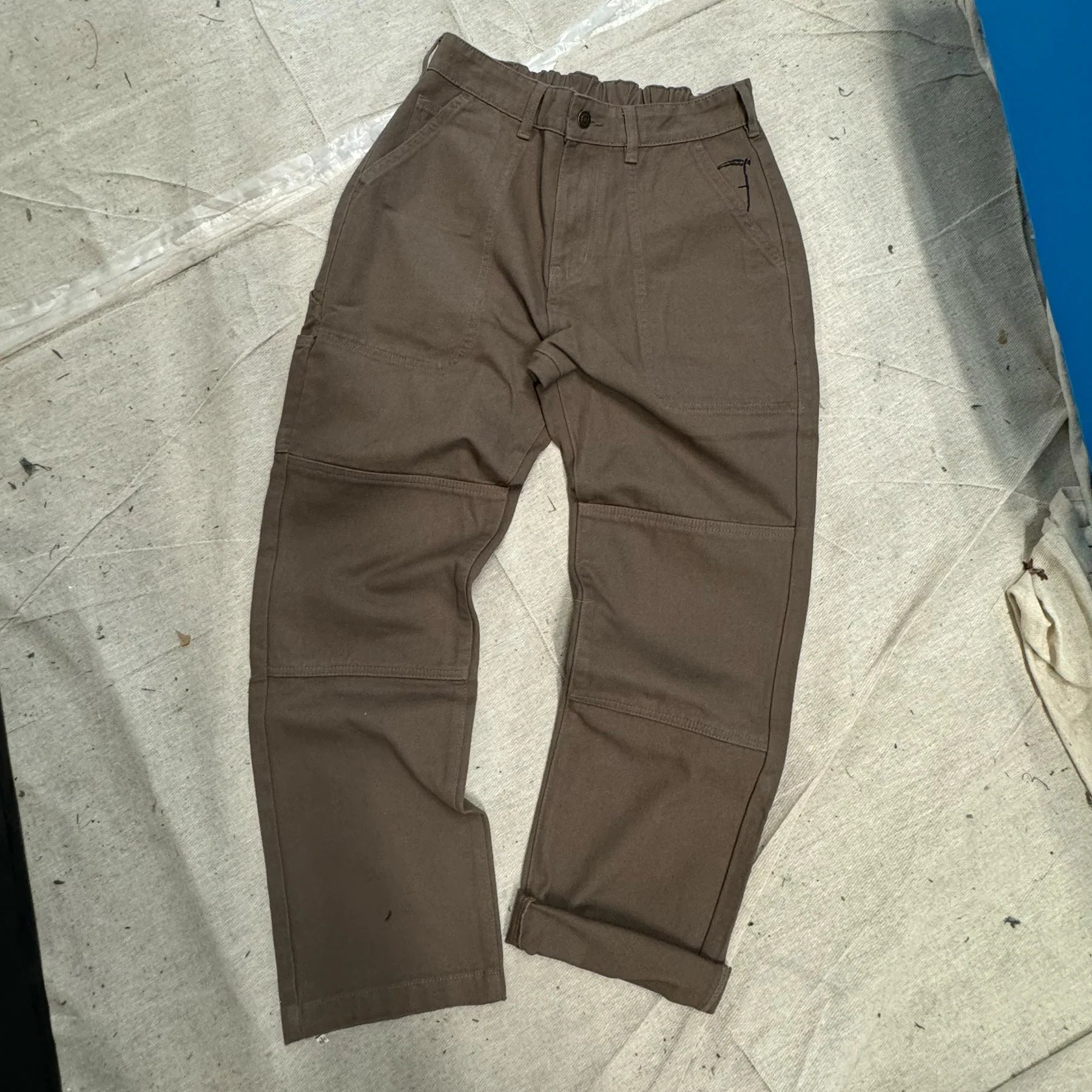 Brown Canvas Carpenter Trousers - Image 11