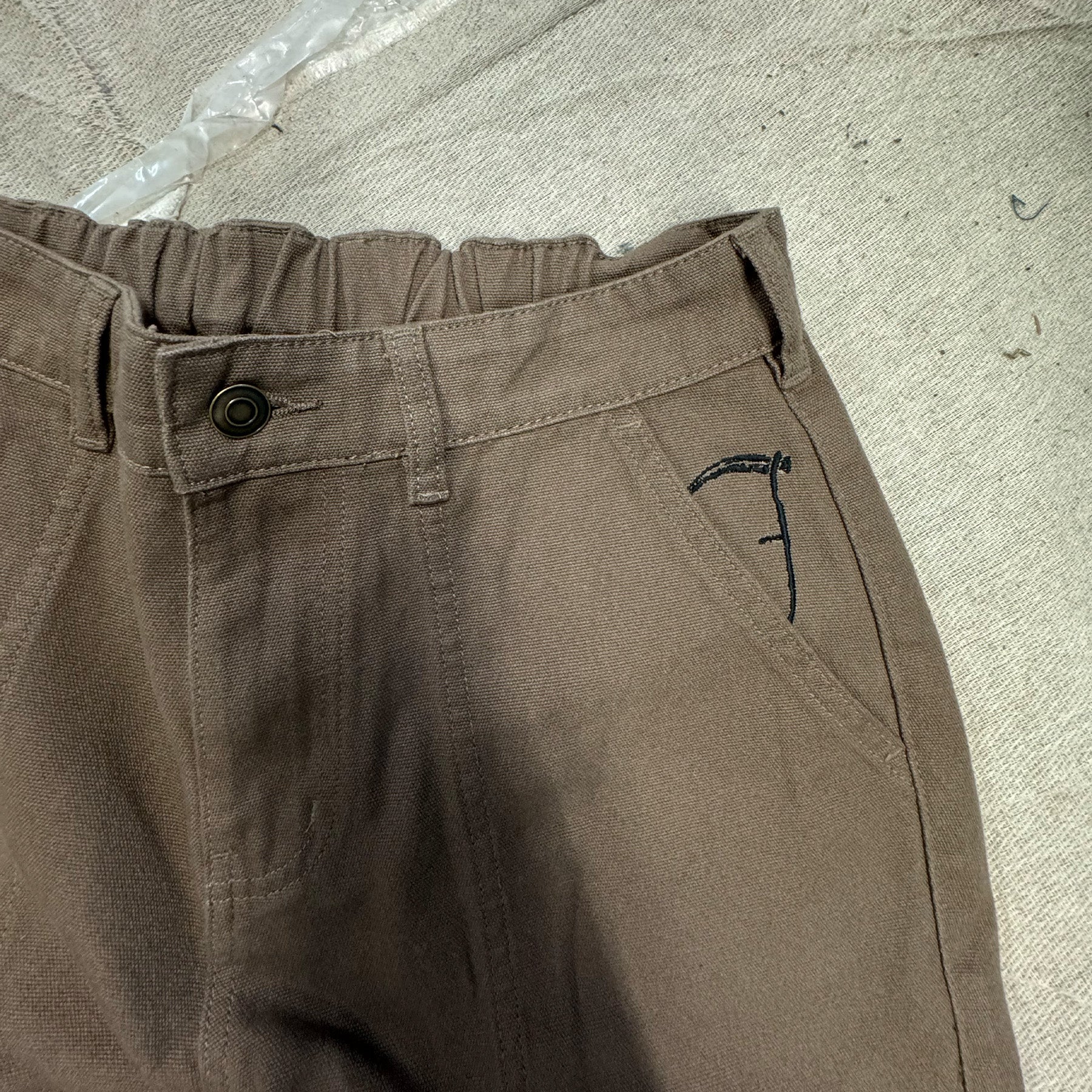 Brown Canvas Carpenter Trousers - Image 13