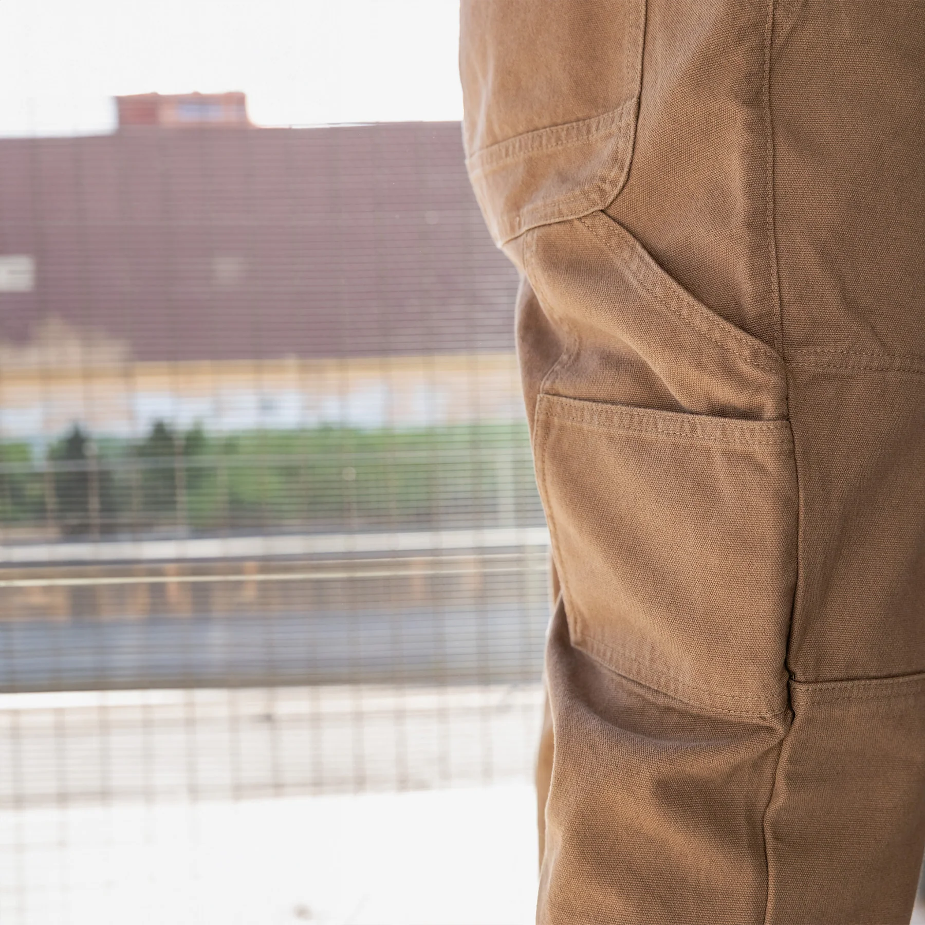 Brown Canvas Carpenter Trousers - Image 7