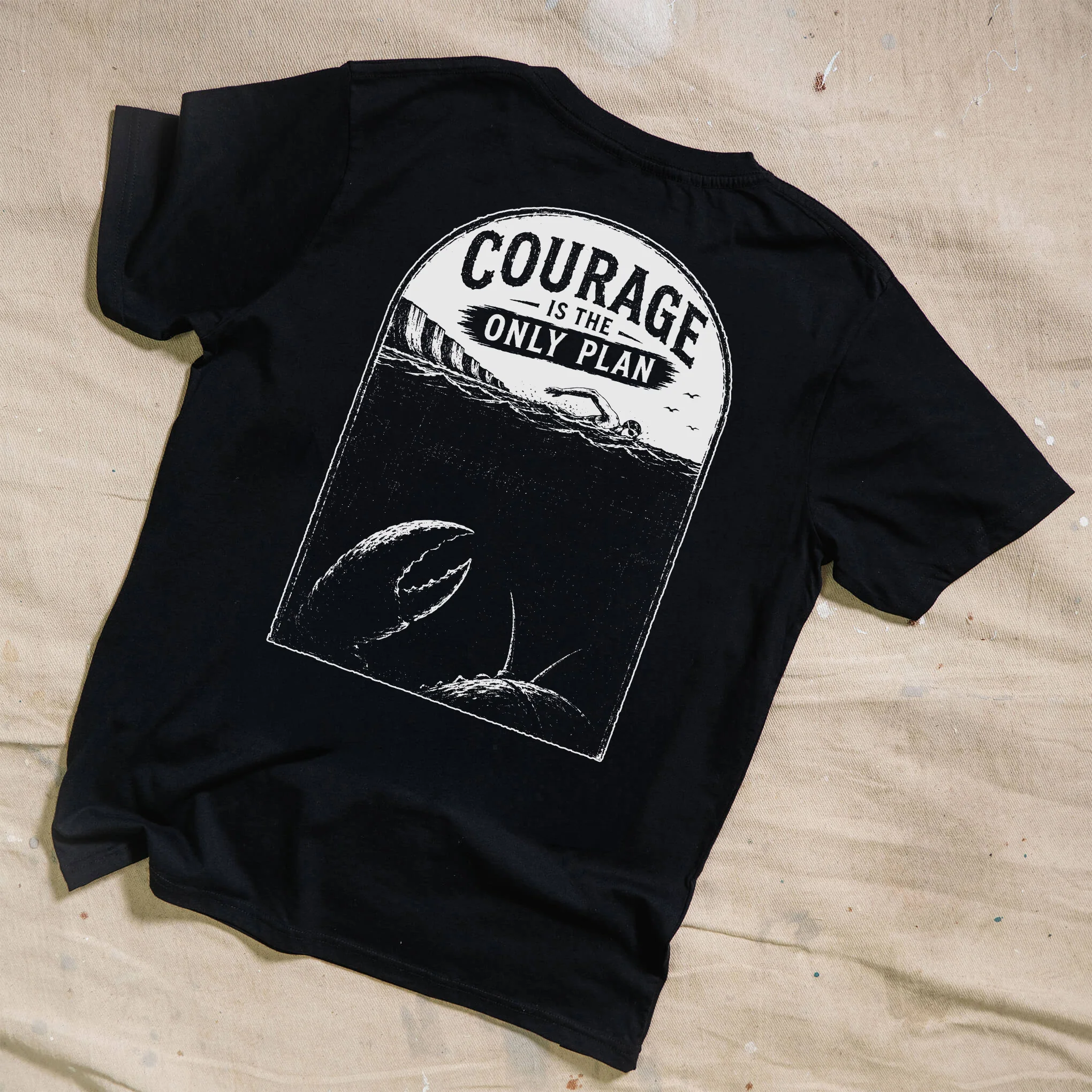 Courage Charity Black Tee