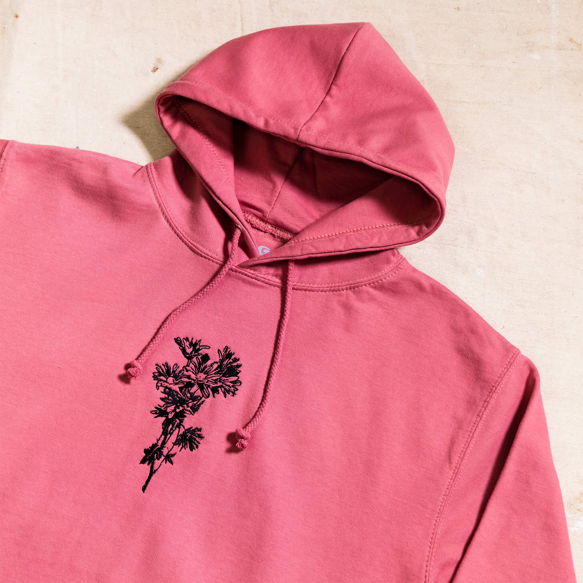 Supa Dupa Cool Embroidered Flower Hoody - Image 3