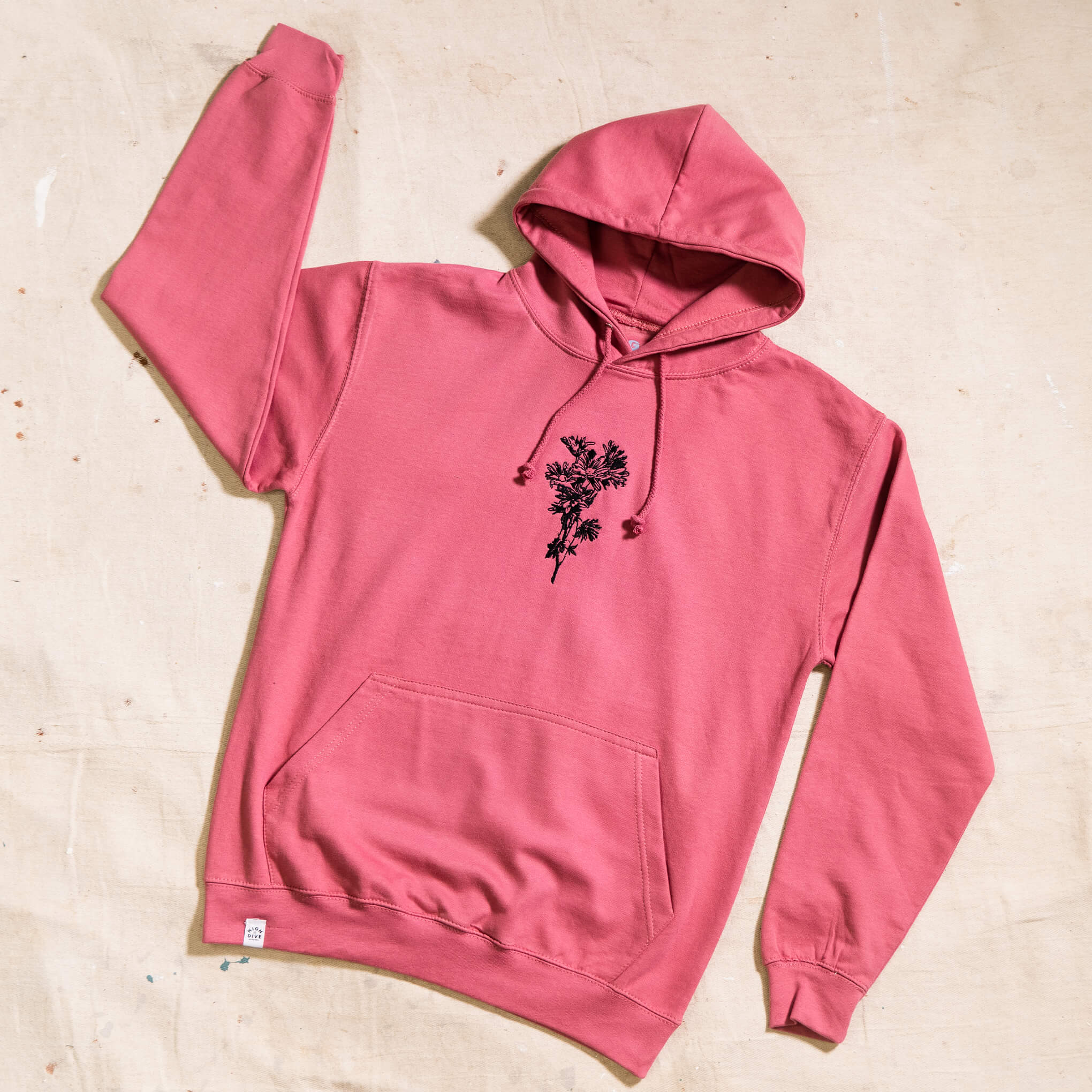 Supa Dupa Cool Embroidered Flower Hoody - Image 7