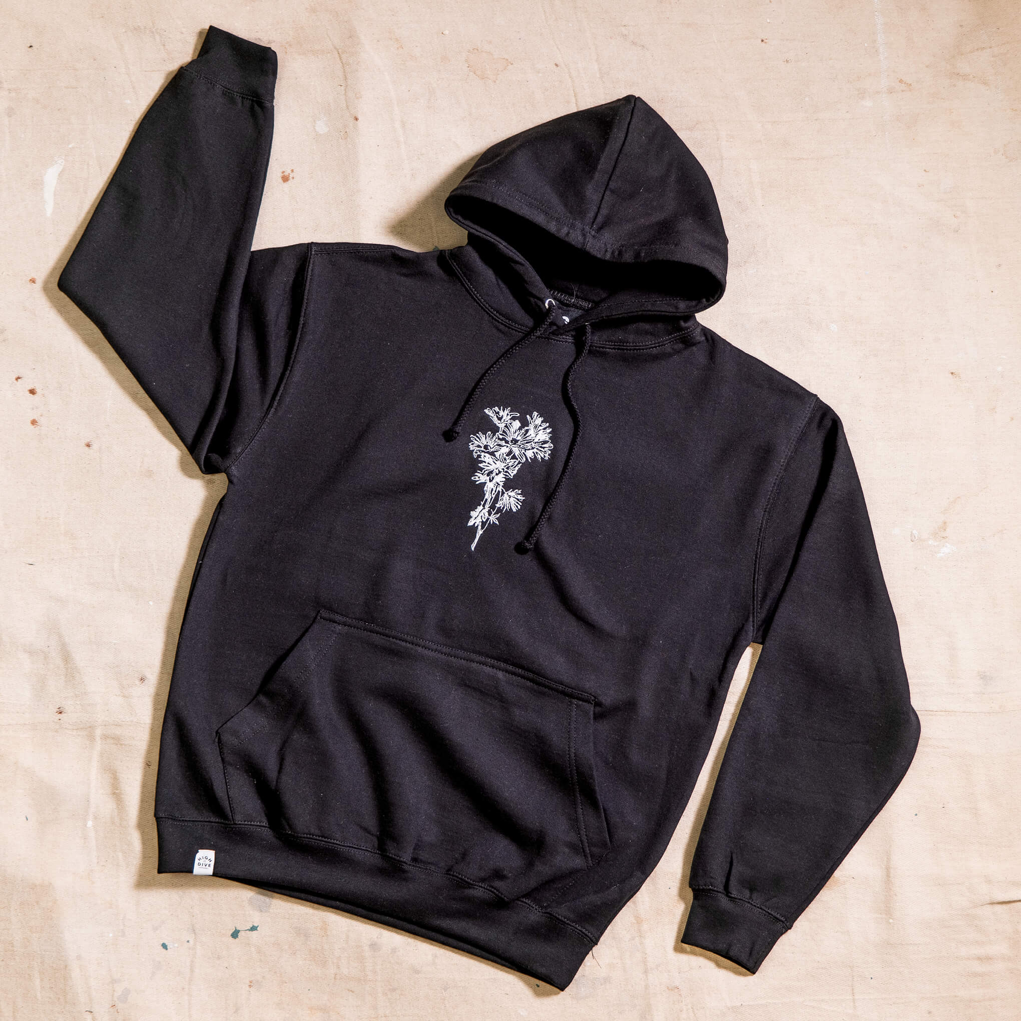 Supa Dupa Cool Embroidered Flower Hoody - Image 9