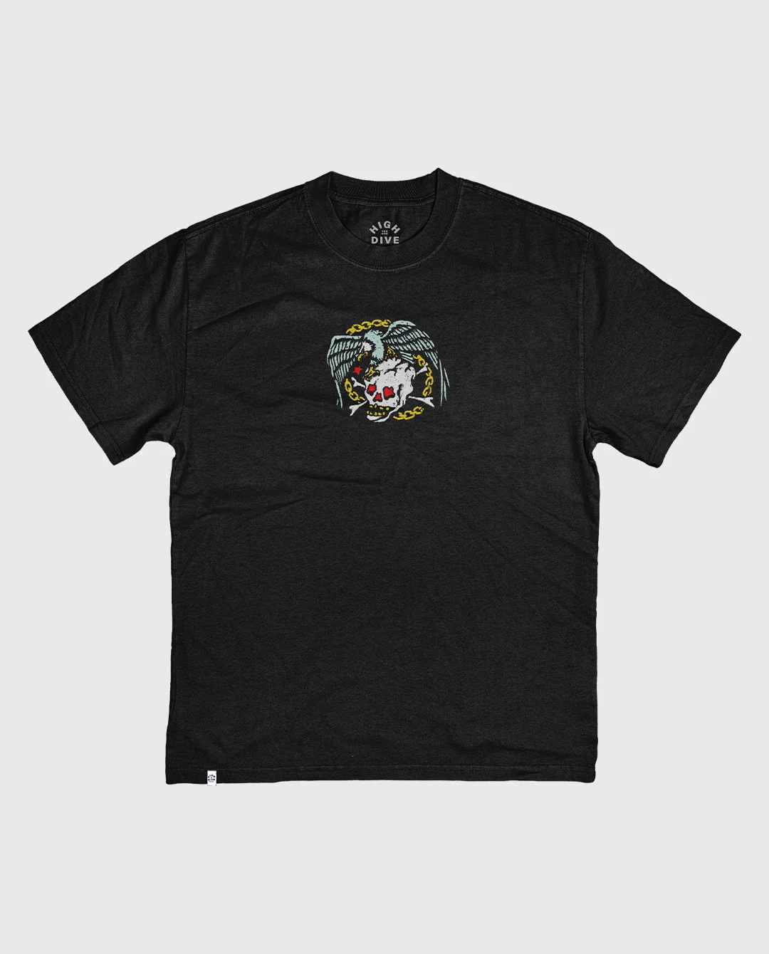 Death By Eagle Heavy Tee Faded Black - Image 2