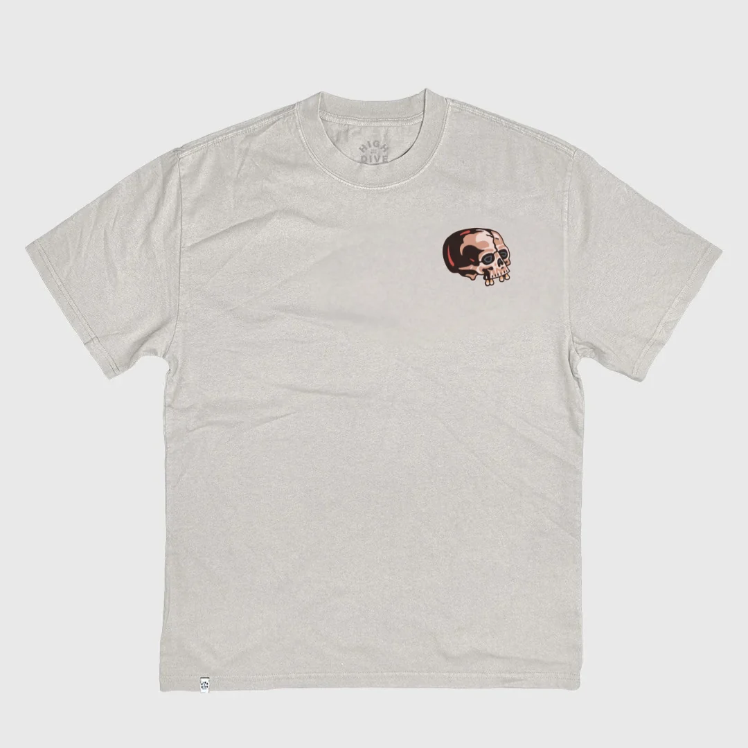 Devil Flash Heavy Tee Faded Bone - Image 2