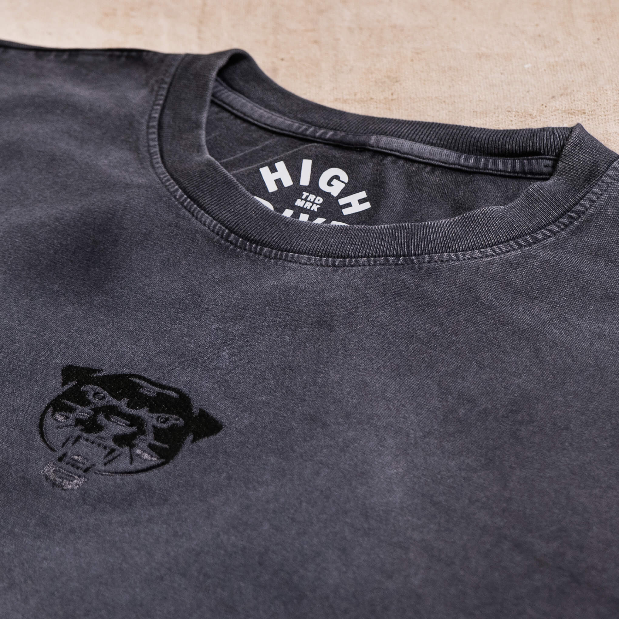 Embroidered Panther Stonewash Tee - Image 4