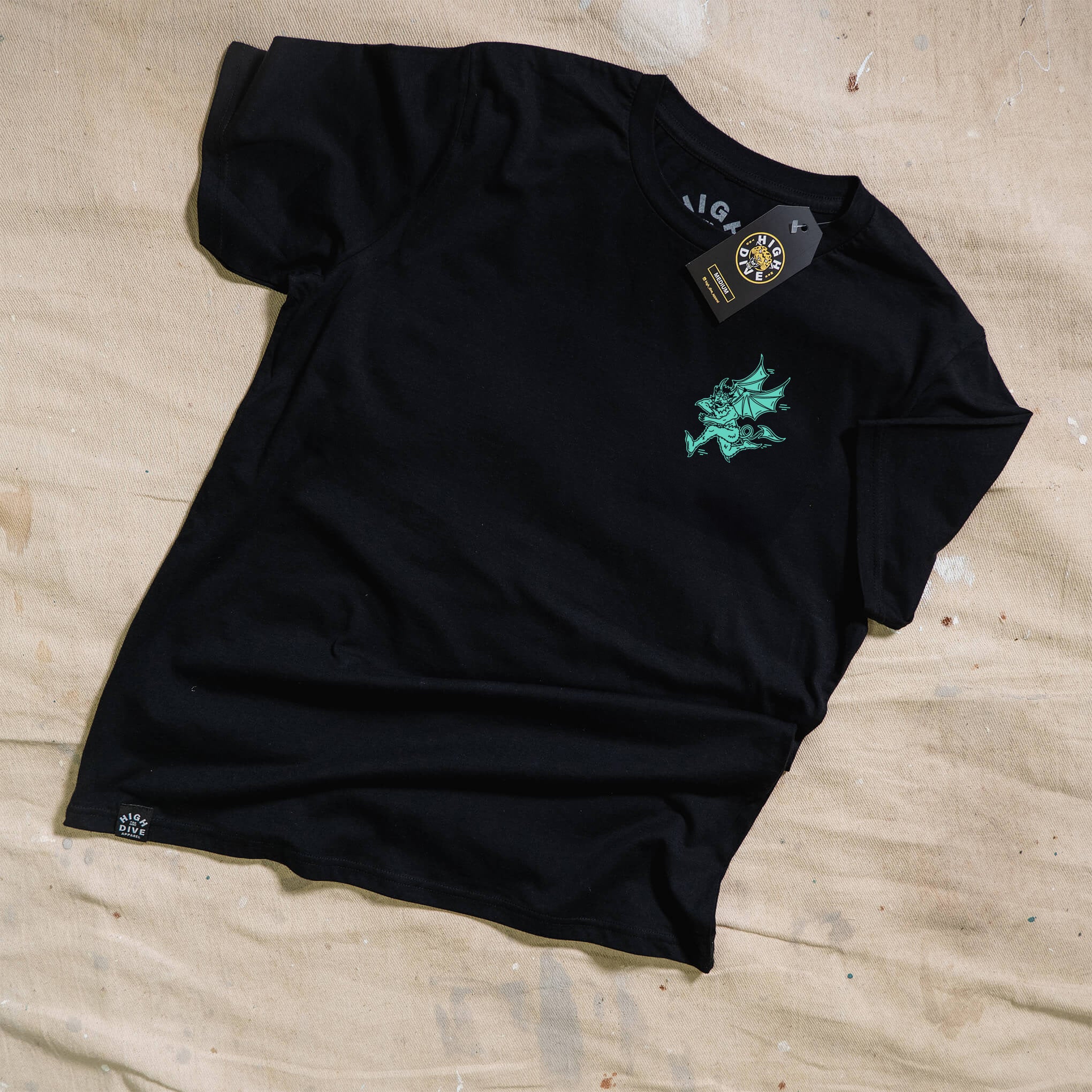 Faster Than My Demons Black T-Shirt - Image 2