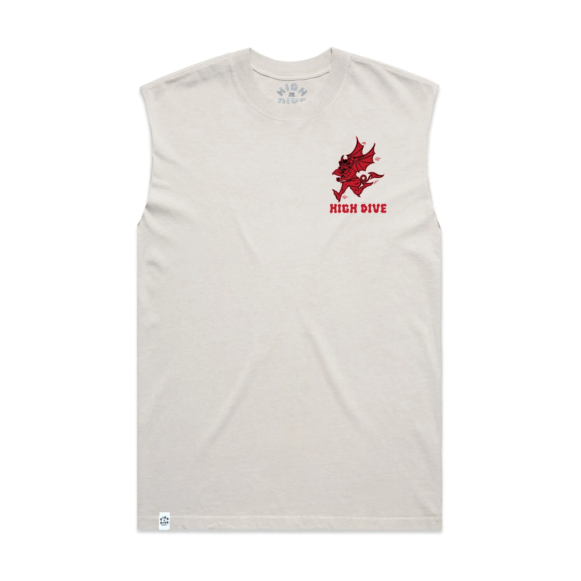 Faster Than My Demons Heavy Faded Bone Tank - Image 5