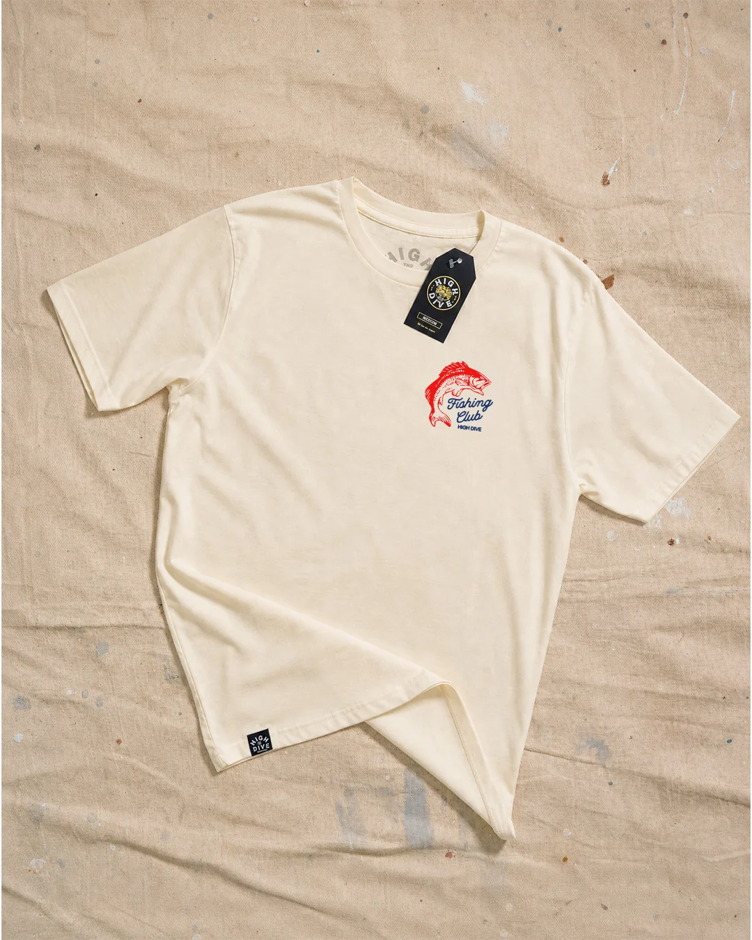 Fishing Club Ecru Tee - Image 2