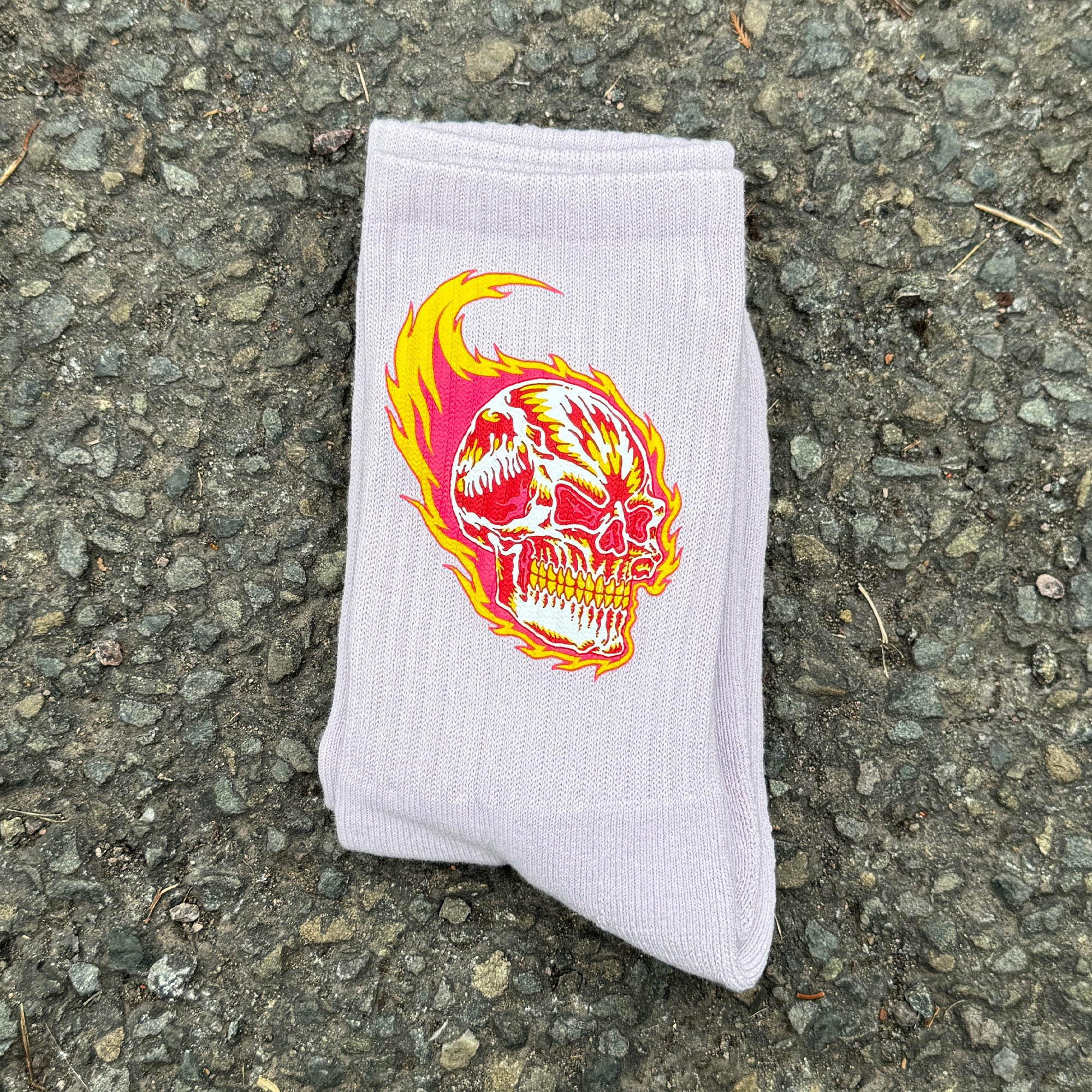 Flaming Skull Orchard Socks - Image 2
