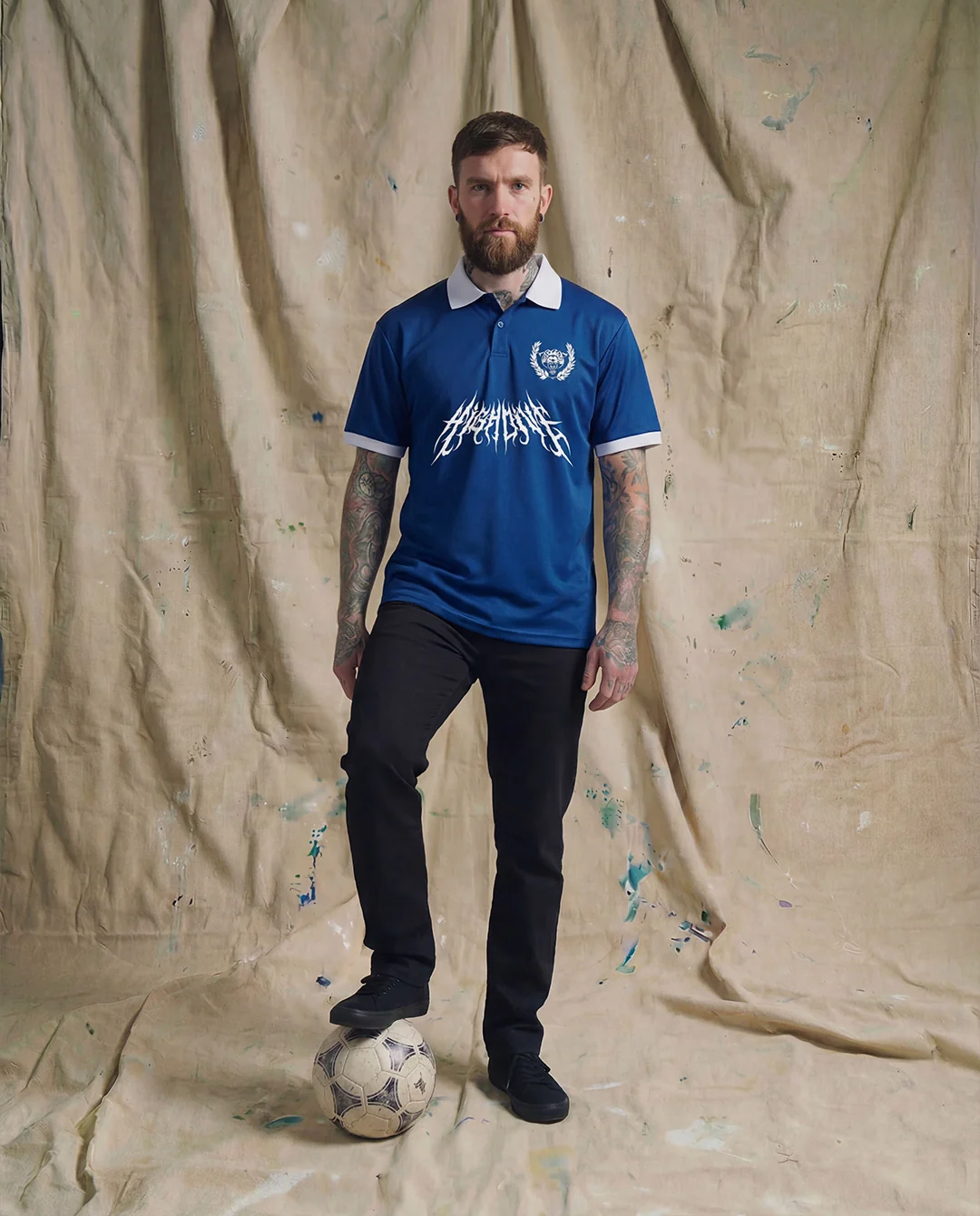 HDA Custom Blue Football Shirt - Image 3