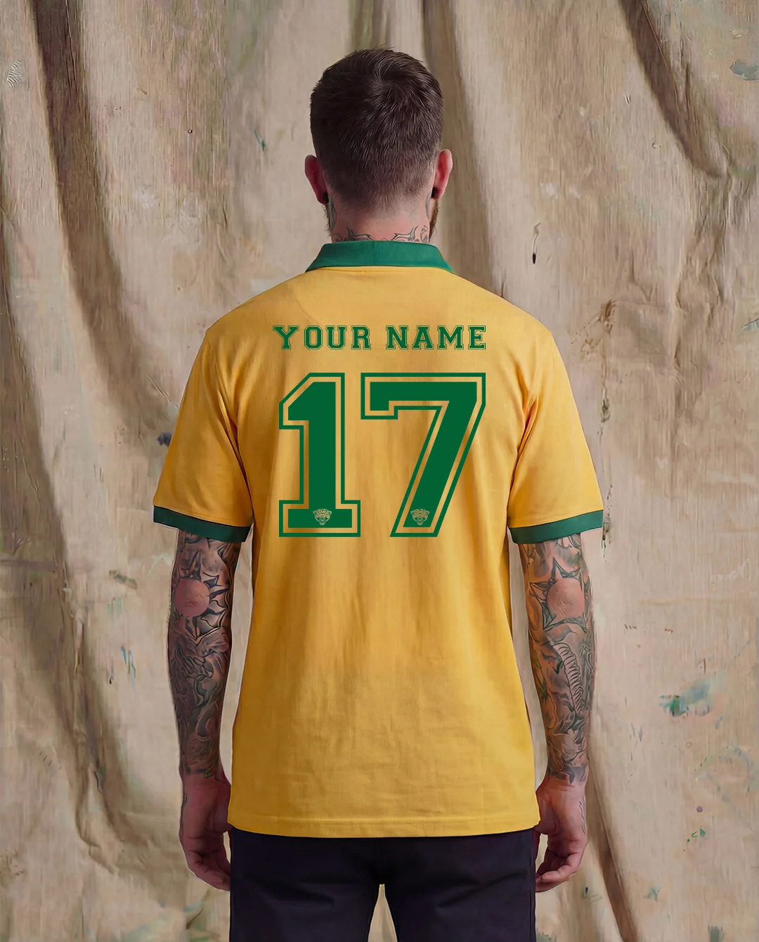 HDA Custom Yellow Football Shirt - Image 4