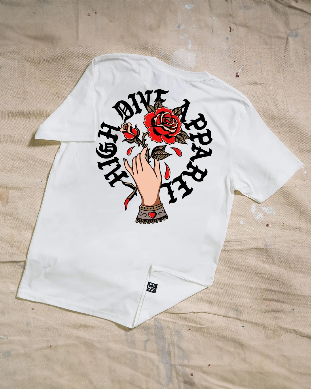Hold The Rose White T-Shirt - Image 4