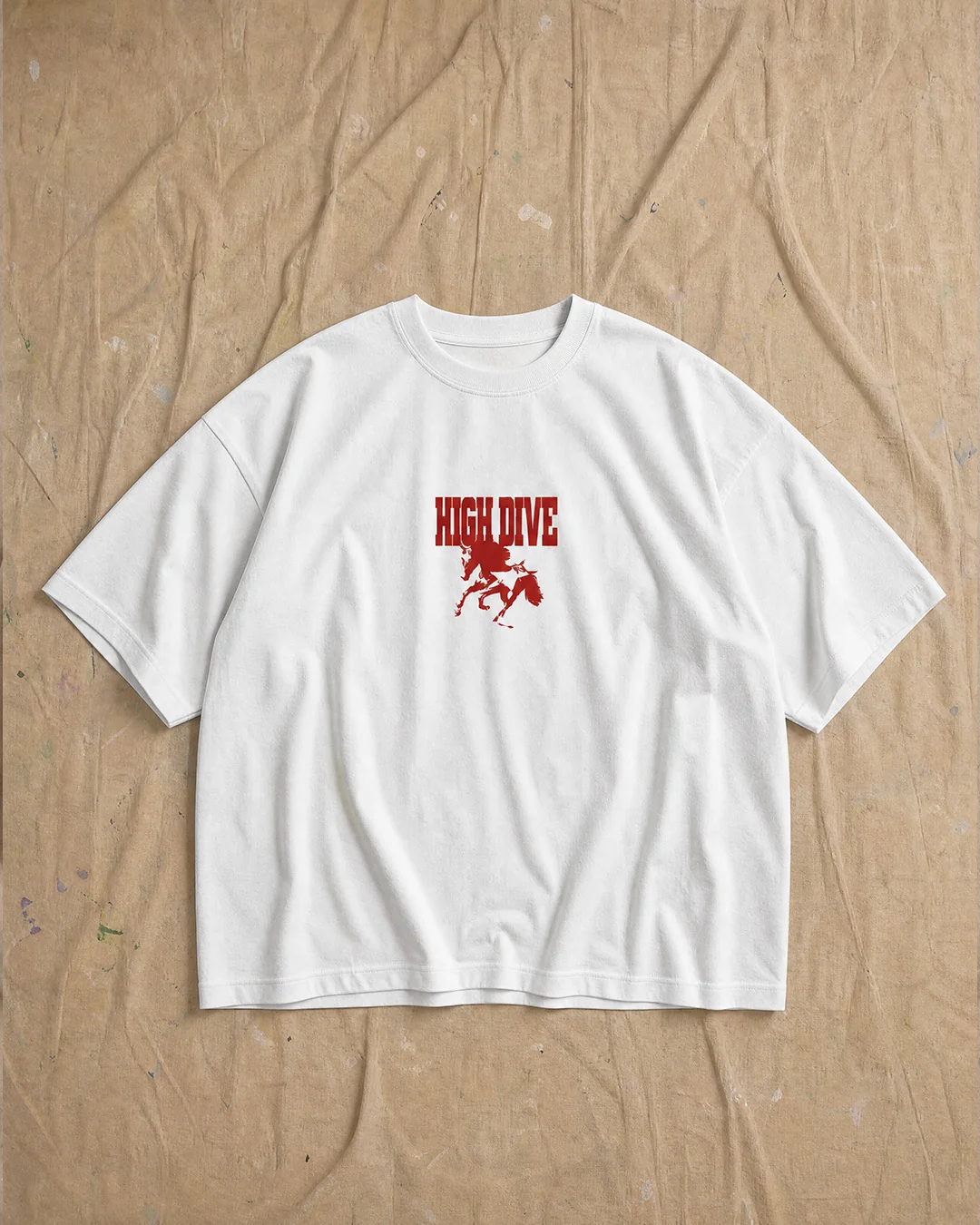 Horse White Oversized Tee - Image 2