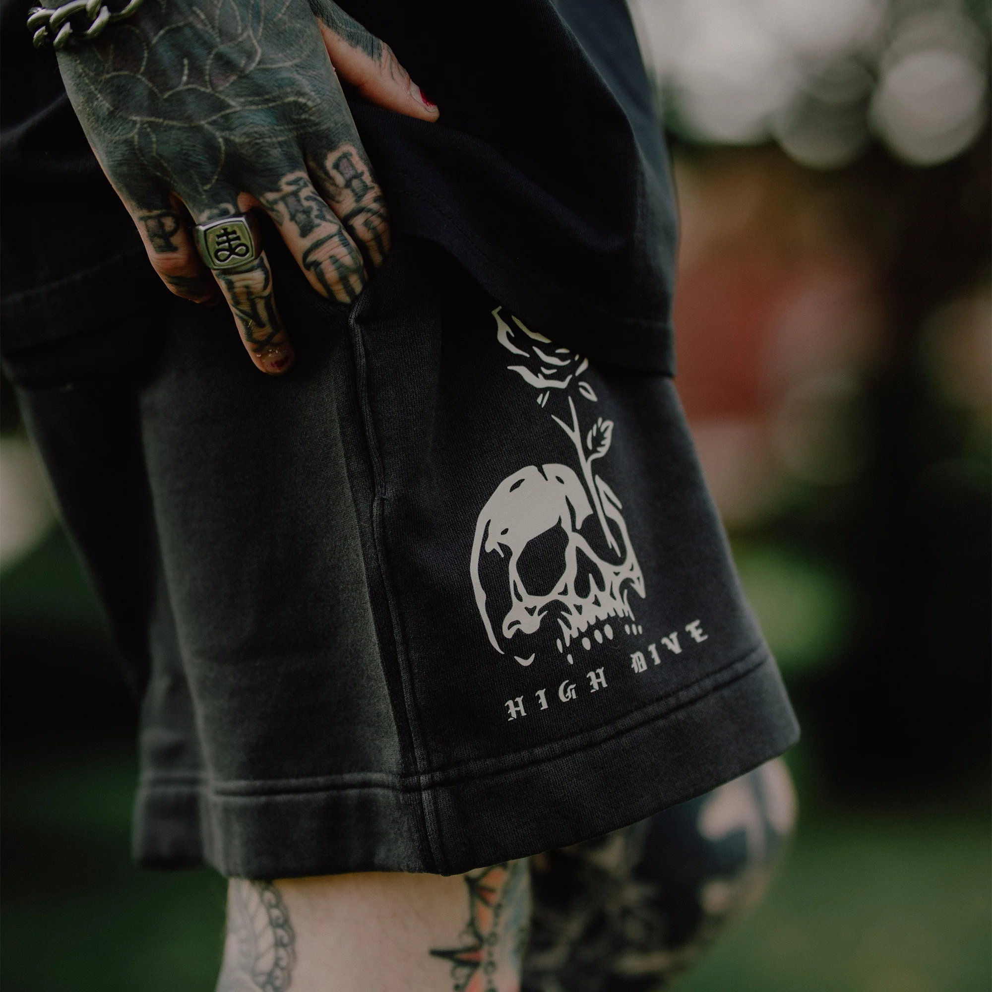 In Bloom Faded Relax Track Shorts - Image 5