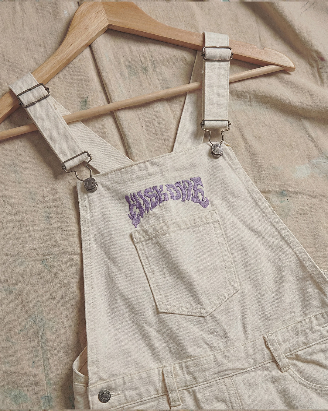 Ivory Dungarees Dress - Image 5