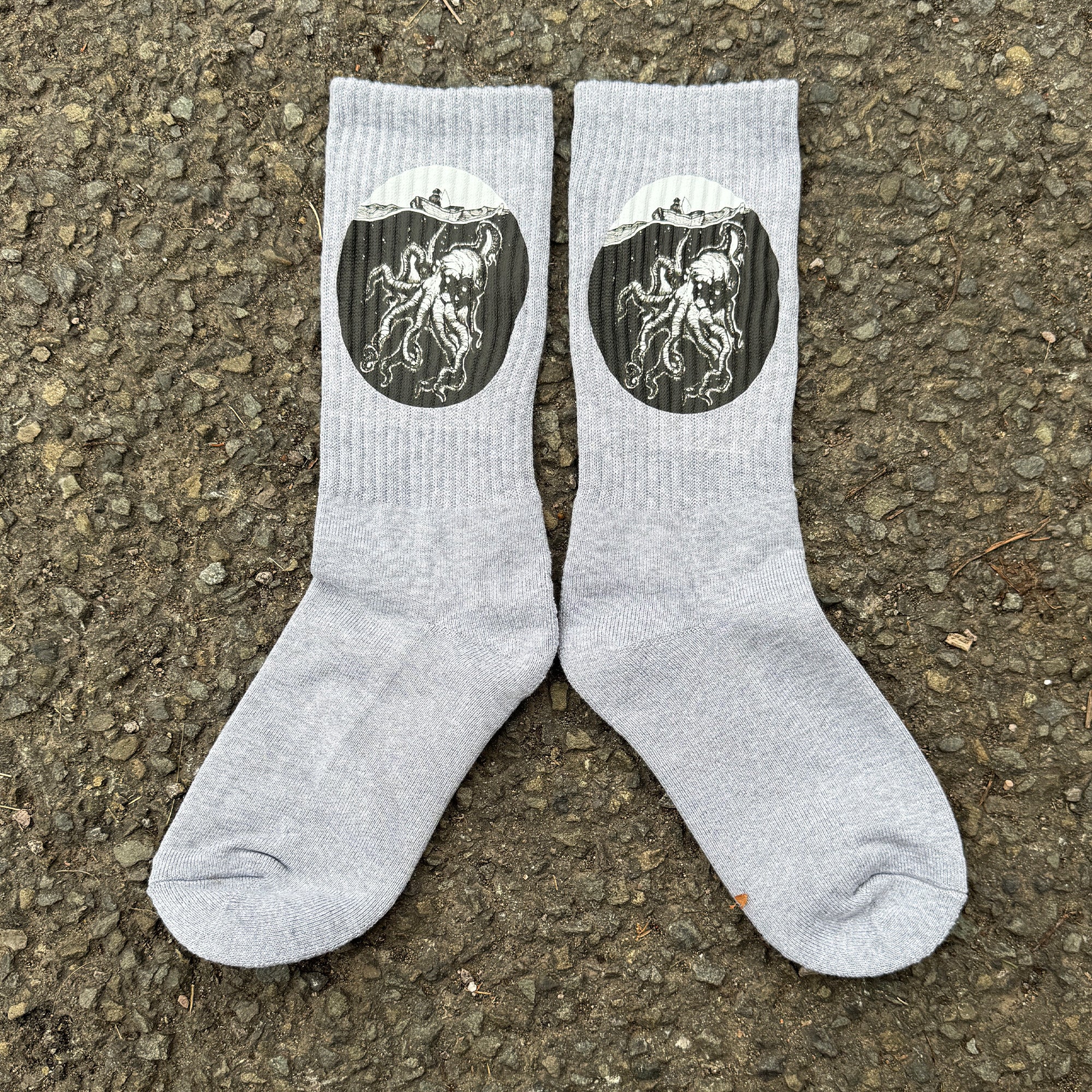 Kraken Grey Socks - Image 3