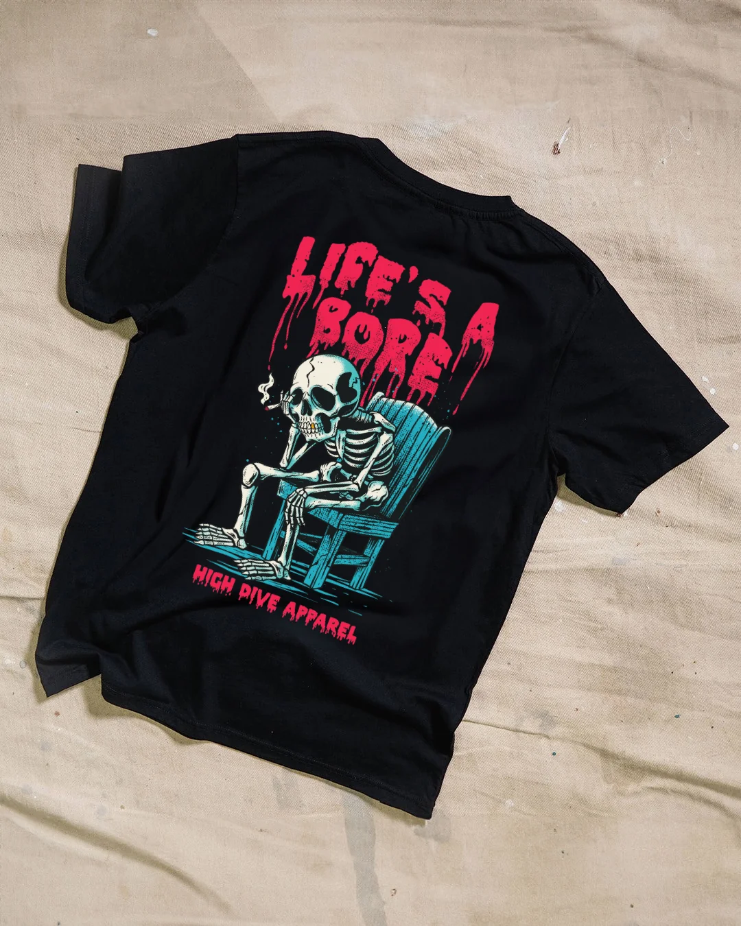 Life's A Bore Black T-Shirt