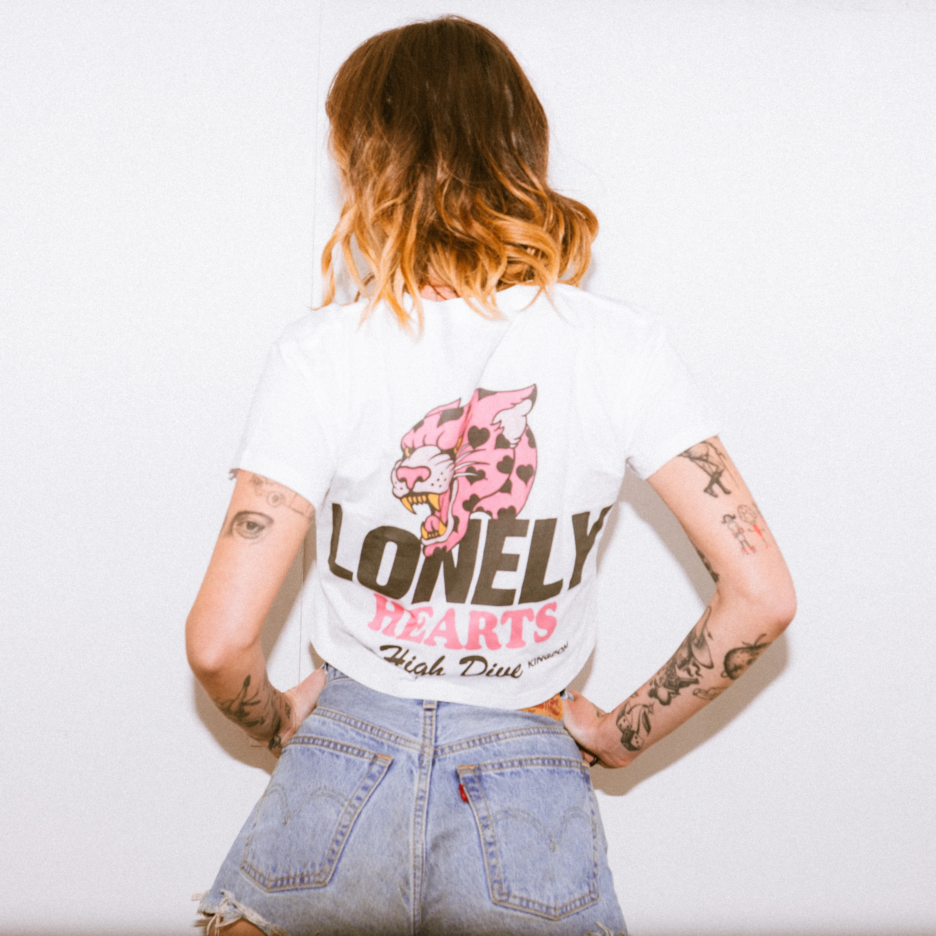 Lonely Hearts White Crop Top - Image 5