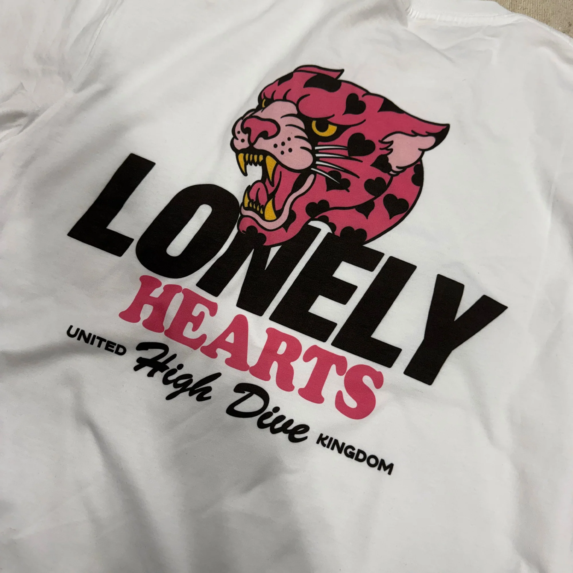 Lonely Hearts White Tee - Image 5
