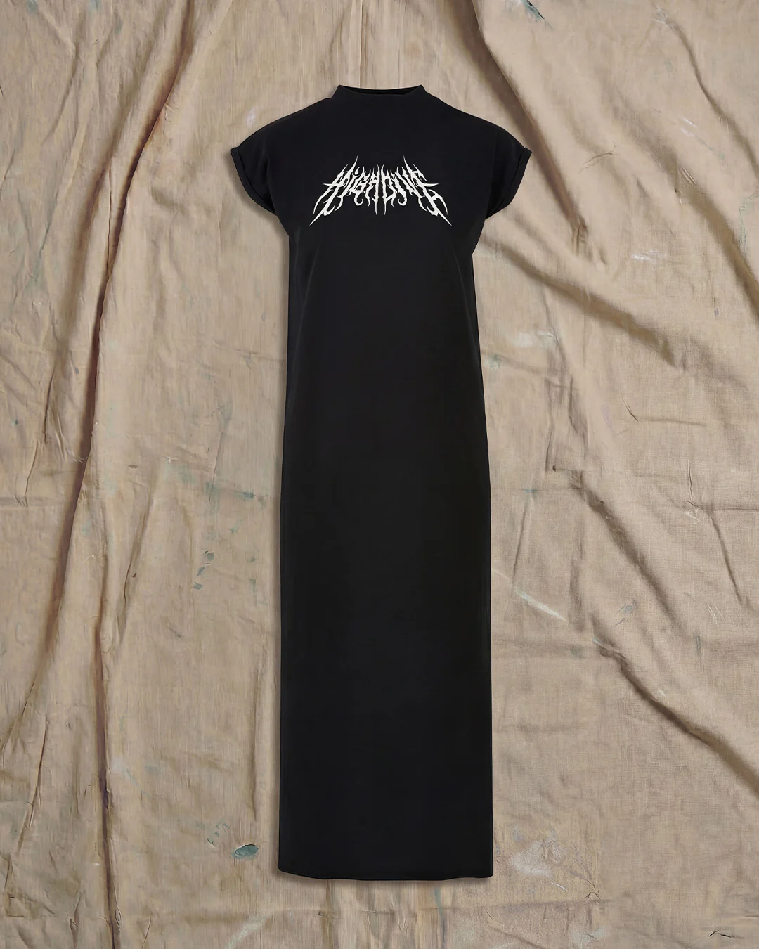 Metal Logo Long Dress