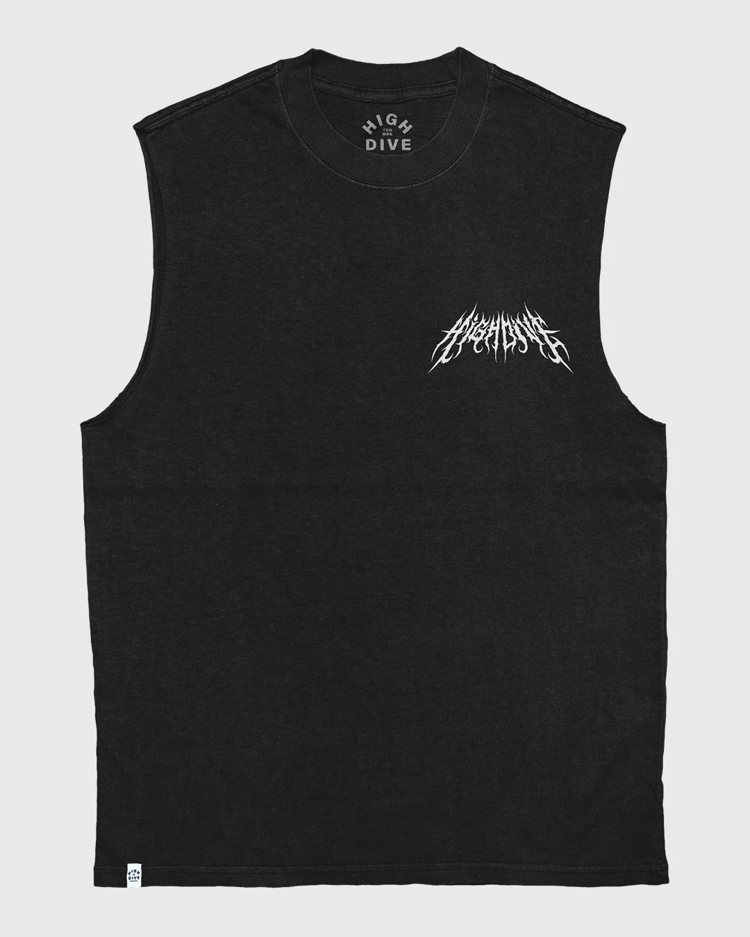Metal Logo Heavy Faded Black Tank - Image 2