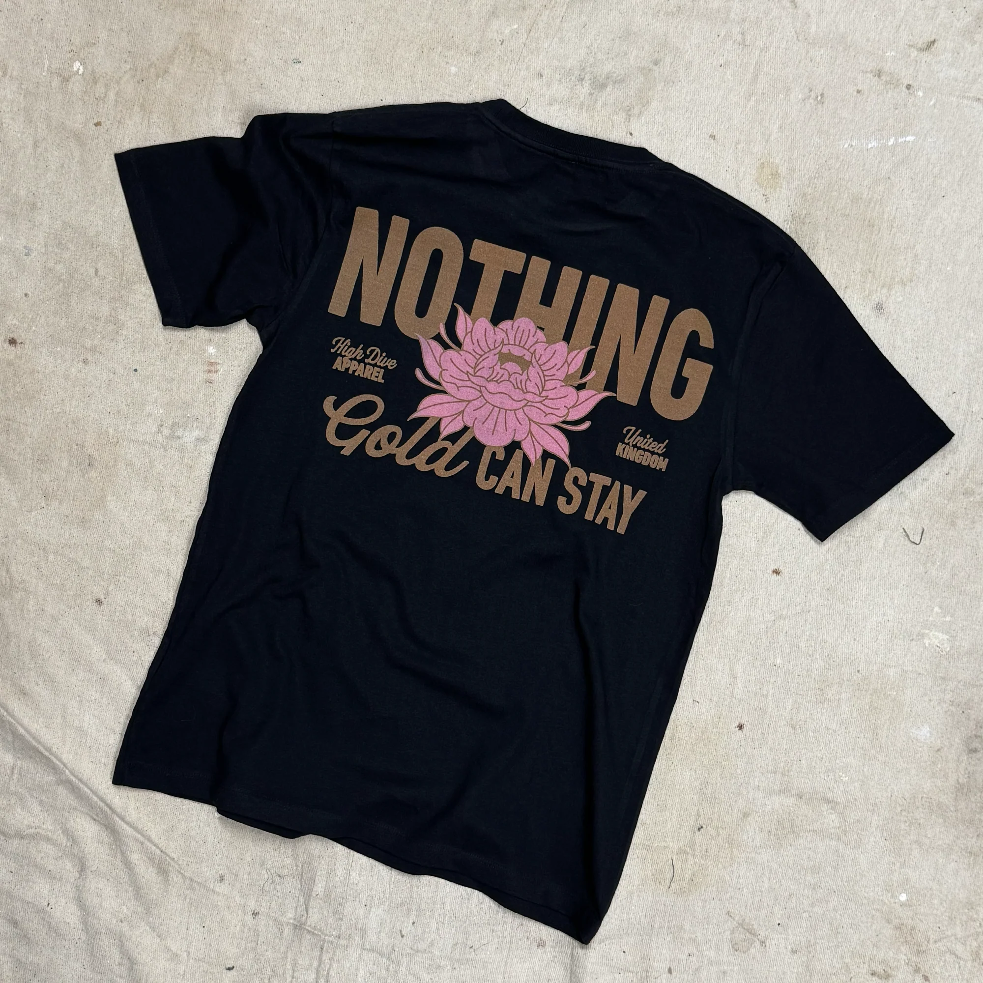 Nothing Gold Can Stay Black Tee - Image 4