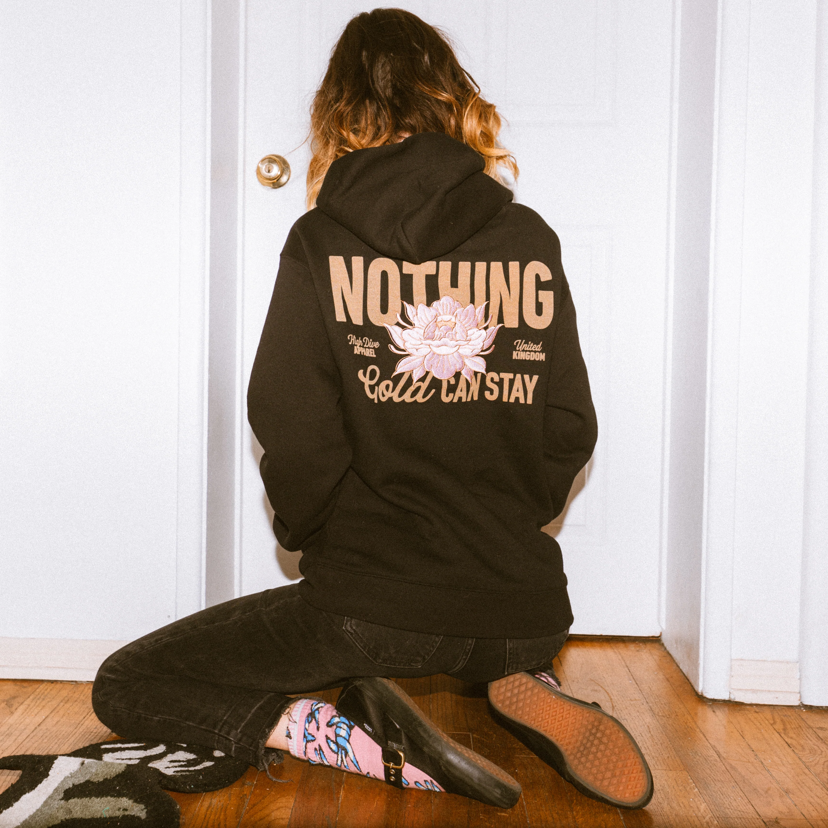 Nothing Gold Can Stay Embroidered Oversized Hoody - Image 3