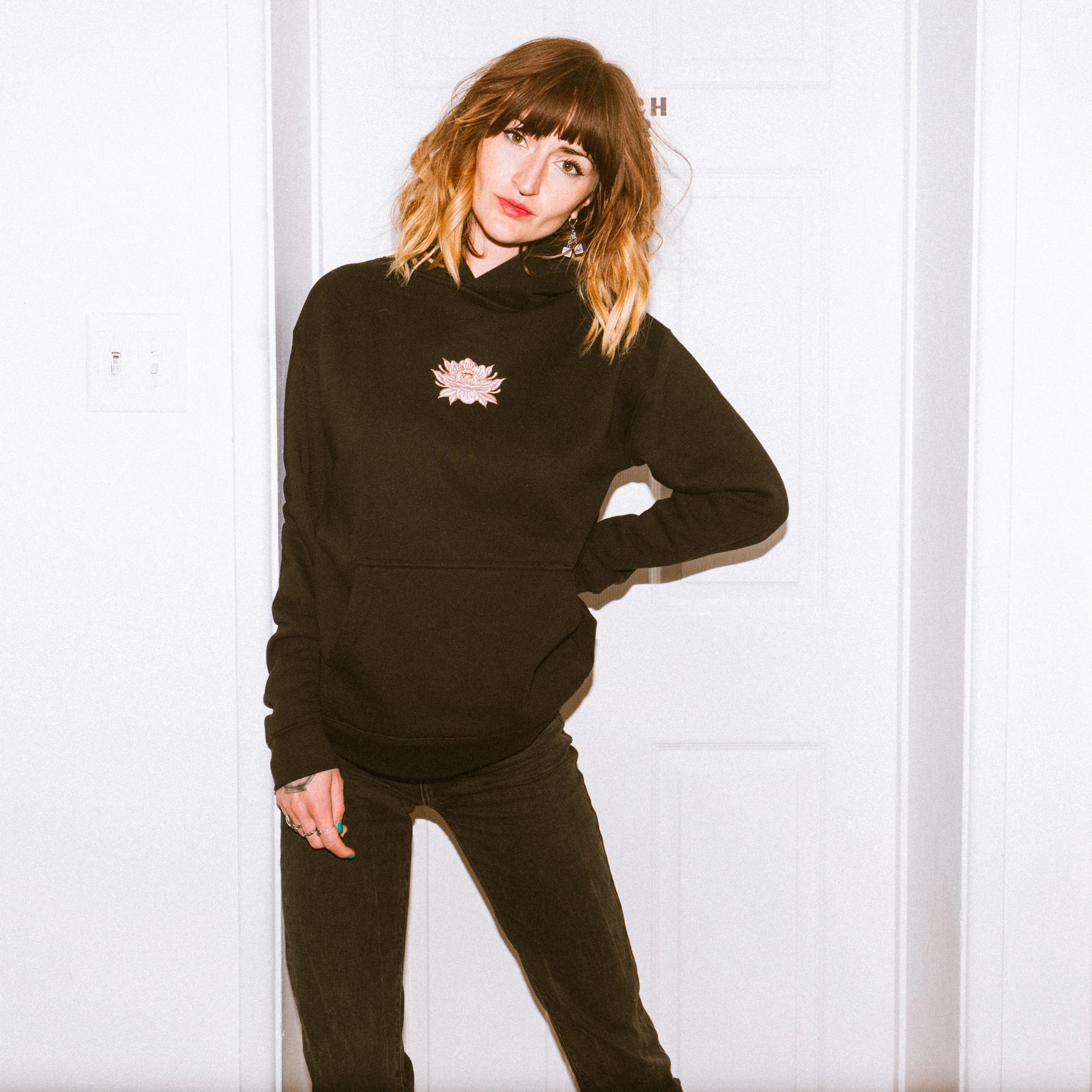 Nothing Gold Can Stay Embroidered Oversized Hoody - Image 4