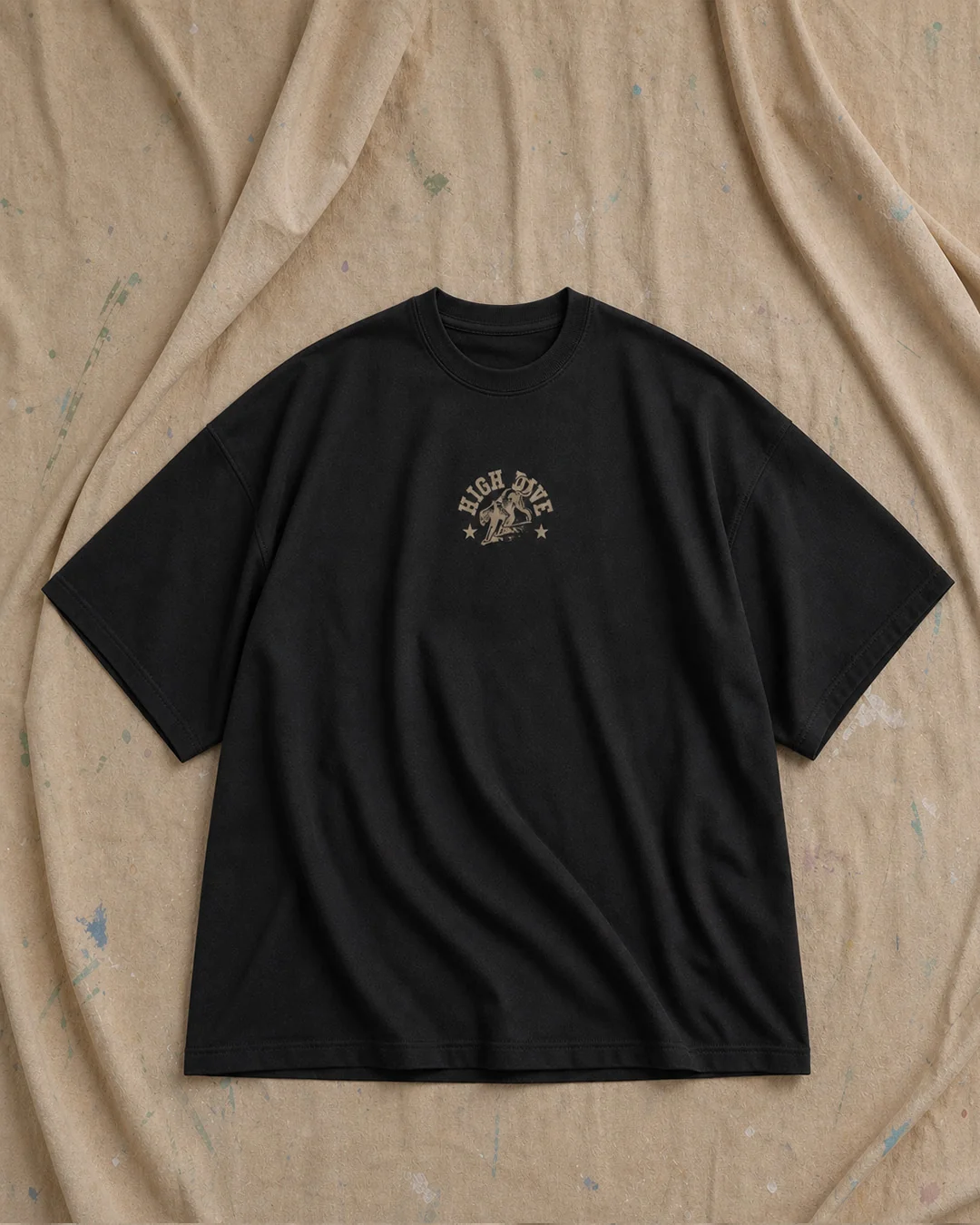 Panther Black Oversized Tee - Image 2