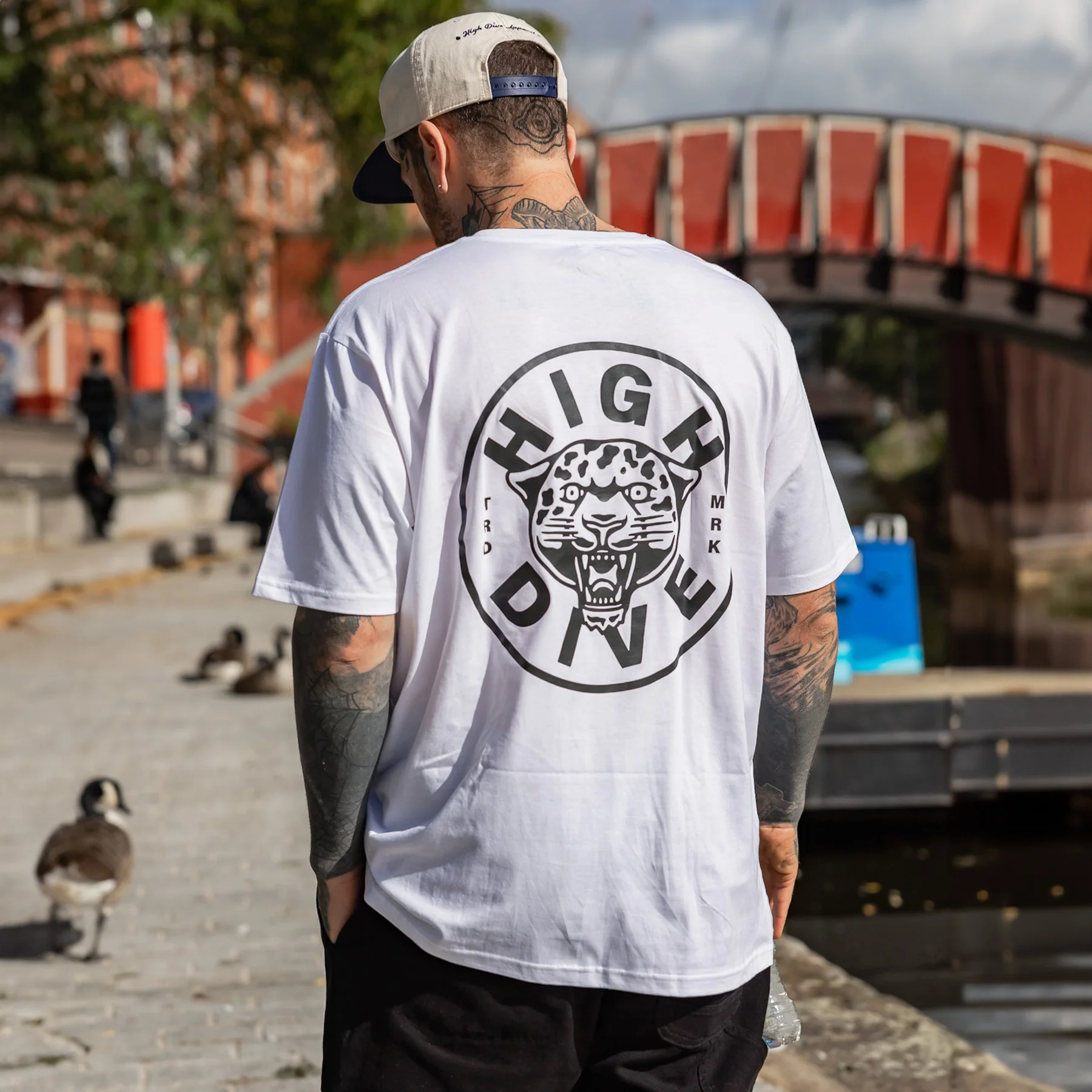 Panther Logo White Tee - Image 3