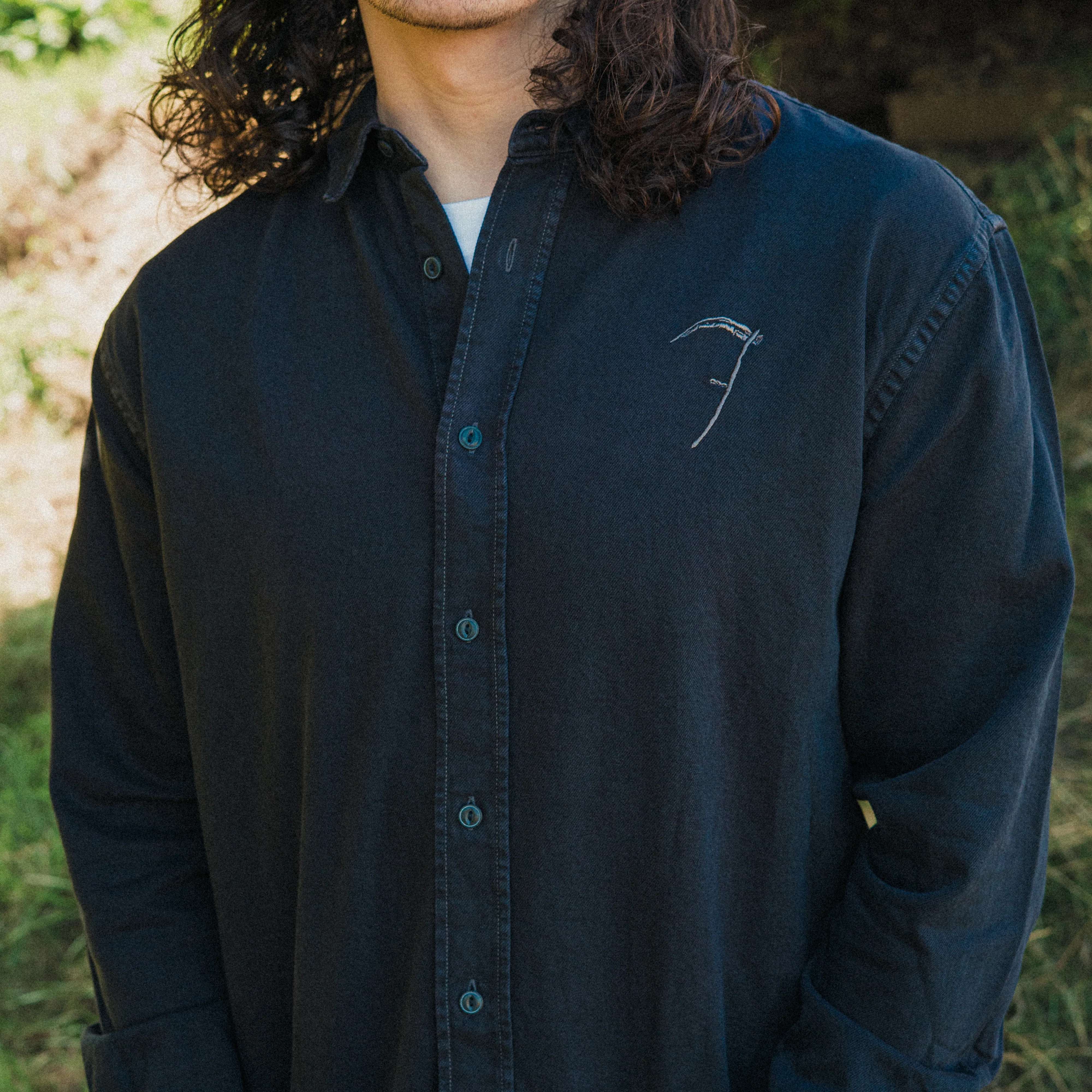 Scythe Washed Work Shirt - Image 6