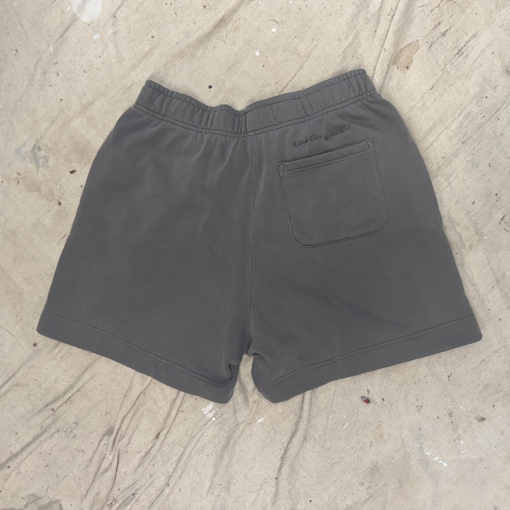 Snake Embroidered Faded Relax Track Shorts - Image 4