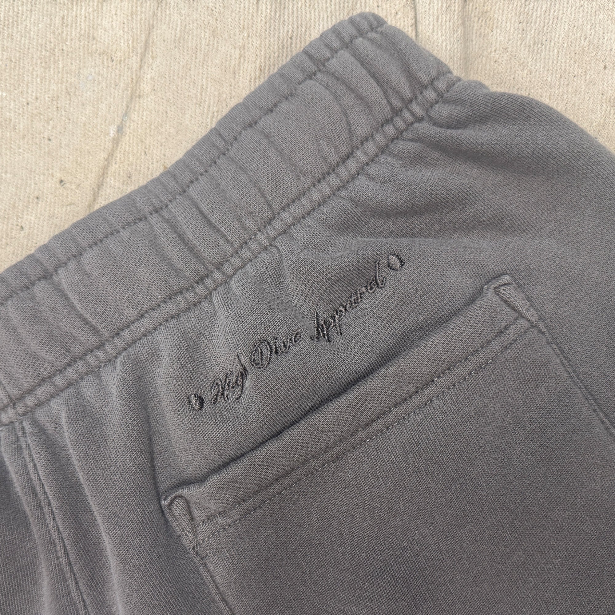 Snake Embroidered Faded Relax Track Shorts - Image 5