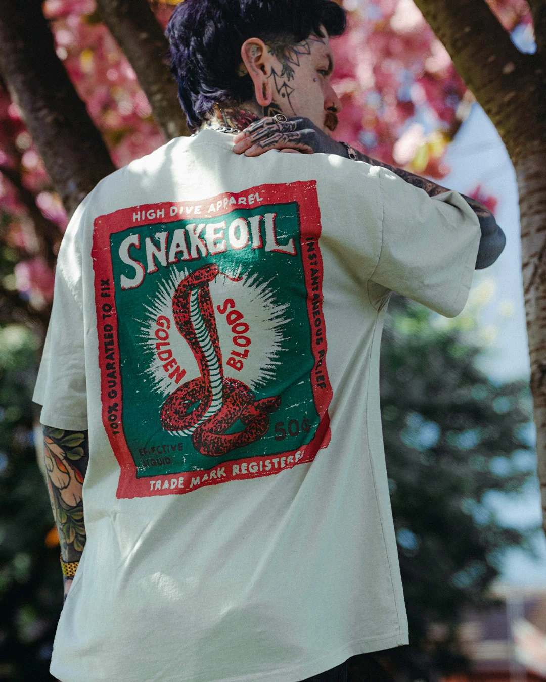 Snake Oil Heavy Tee Faded Bone - Image 7