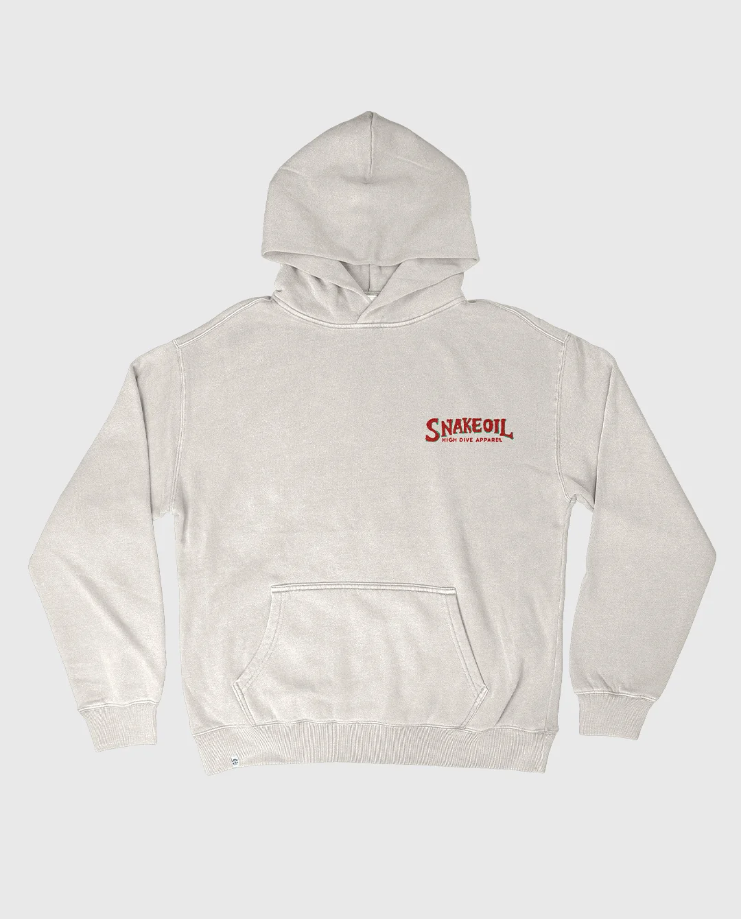 Snake Oil Oversized Faded Bone Hoody - Image 2
