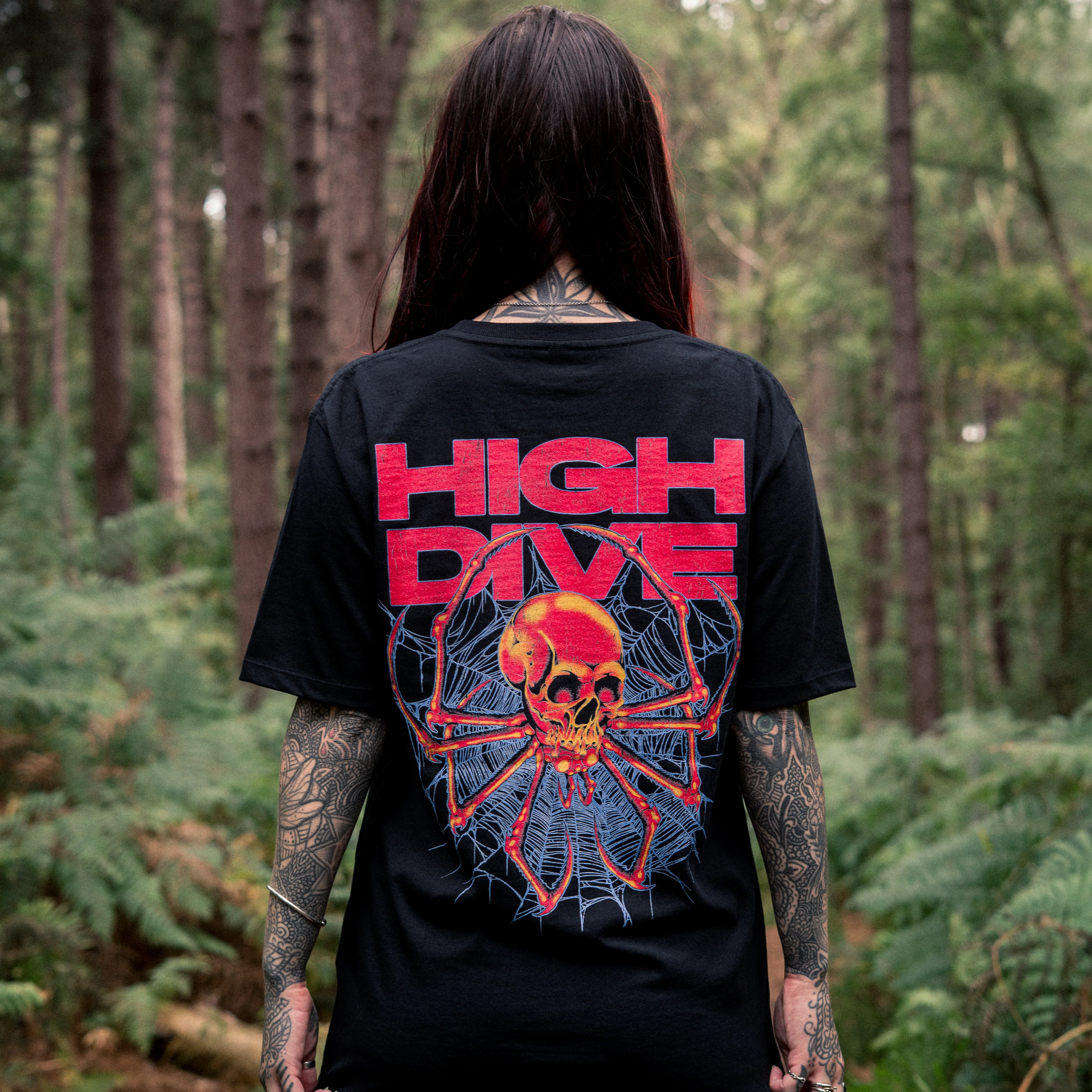 SpiderSkull Black Tee - Image 3