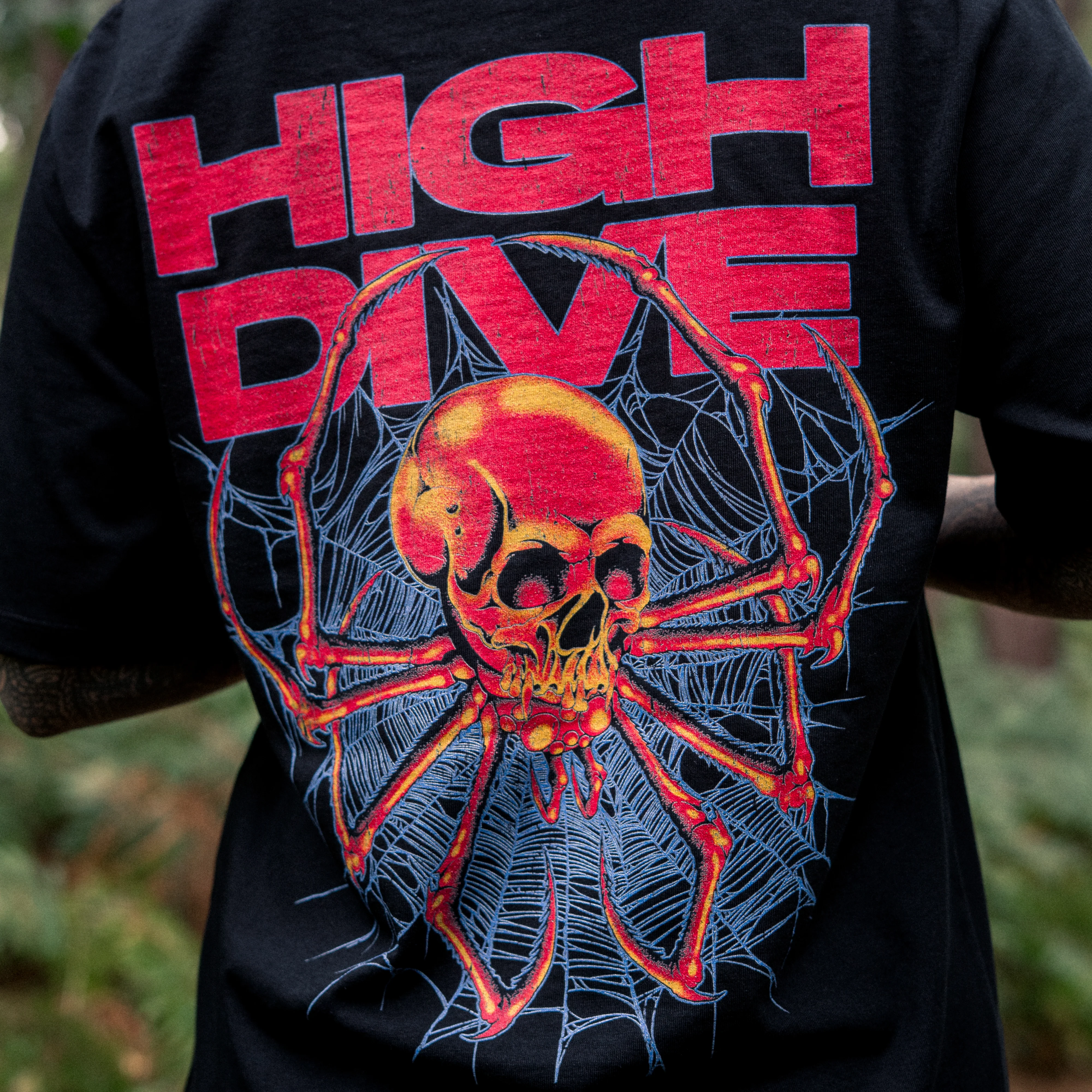 SpiderSkull Black Tee - Image 4