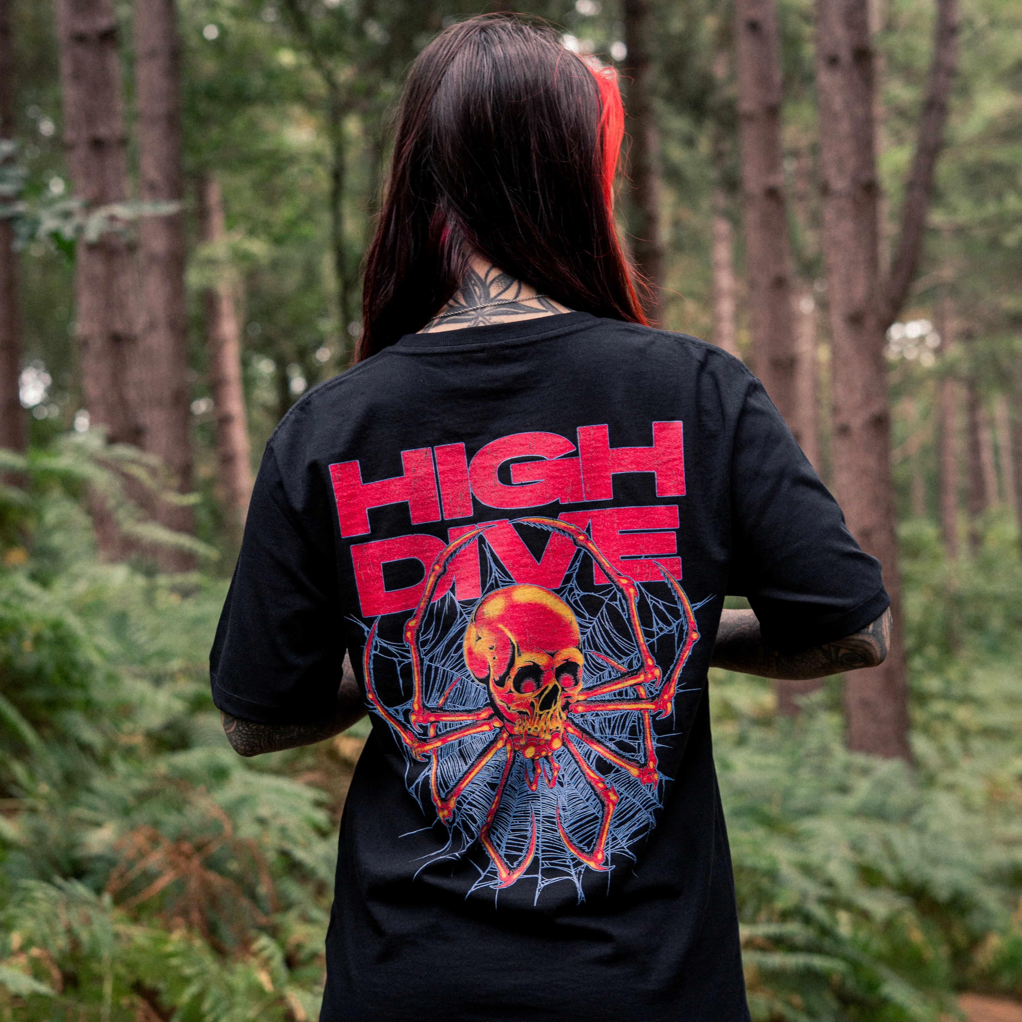 SpiderSkull Black Tee - Image 8