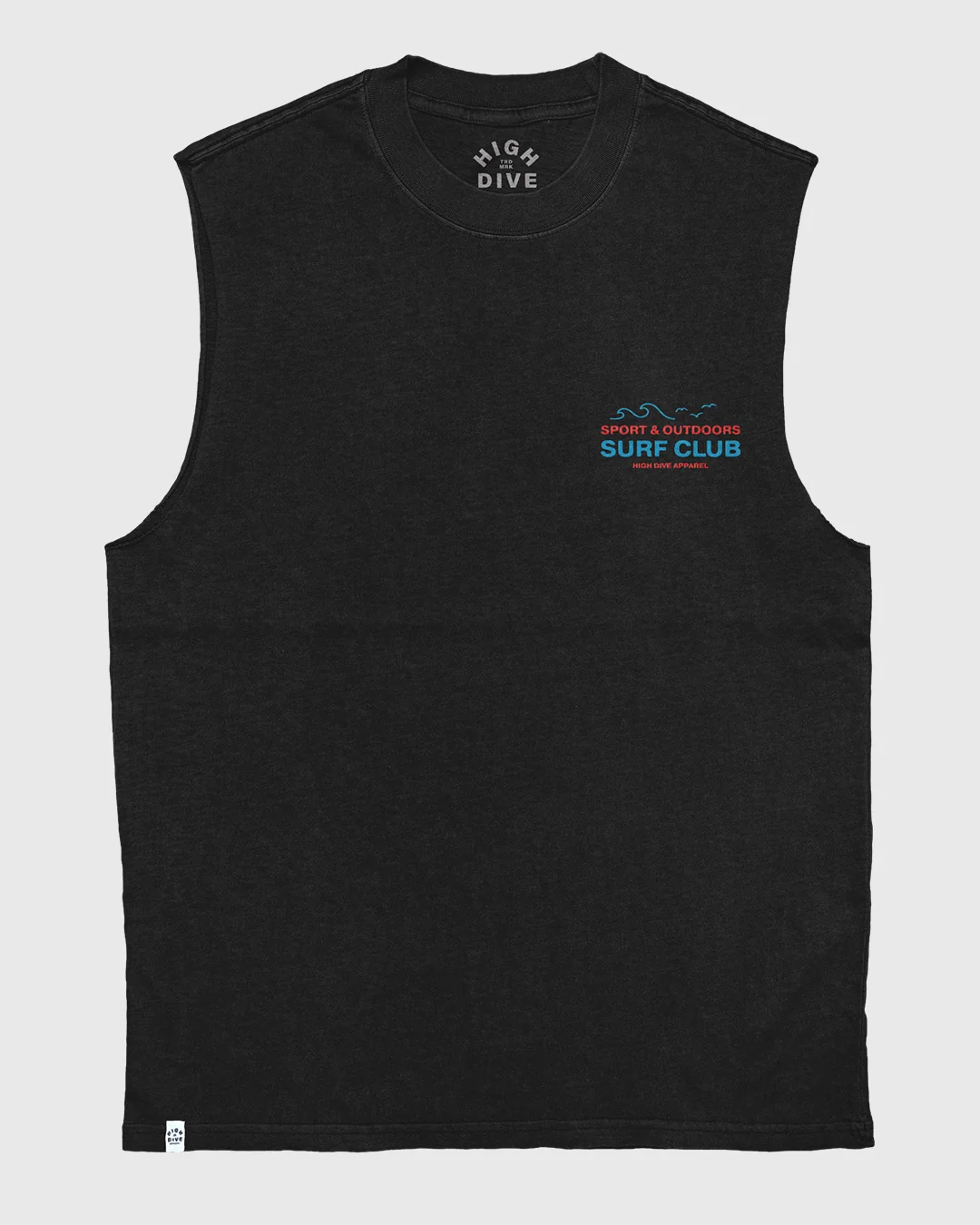 Sunday Waves Heavy Faded Black Tank - Image 2