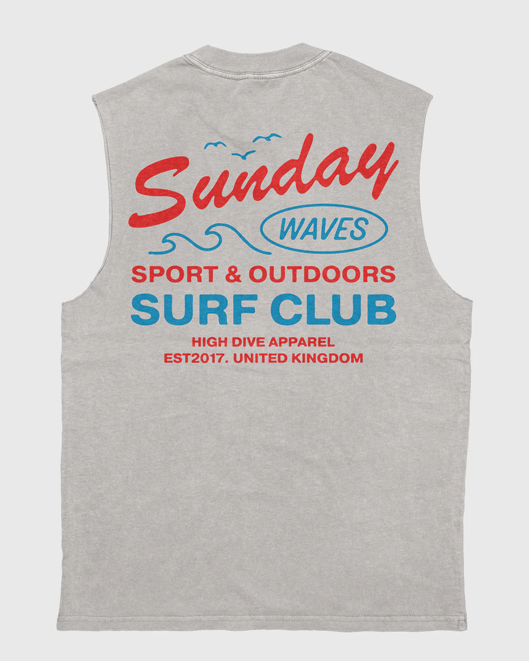 Sunday Waves Heavy Faded Bone Tank