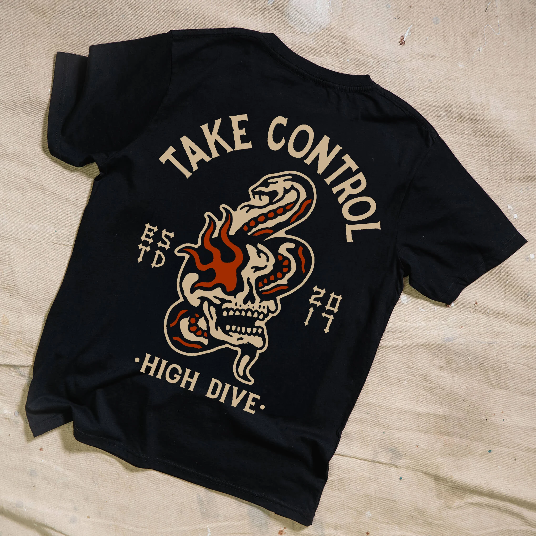 Take Control Black Tee