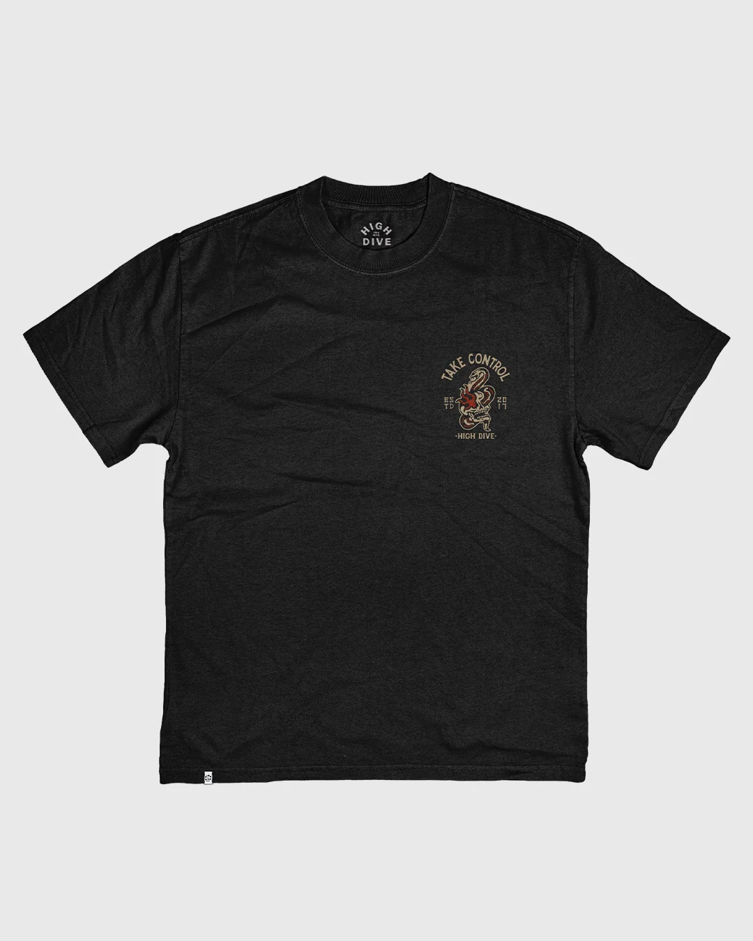 Take Control Heavy Tee Faded Black - Image 2