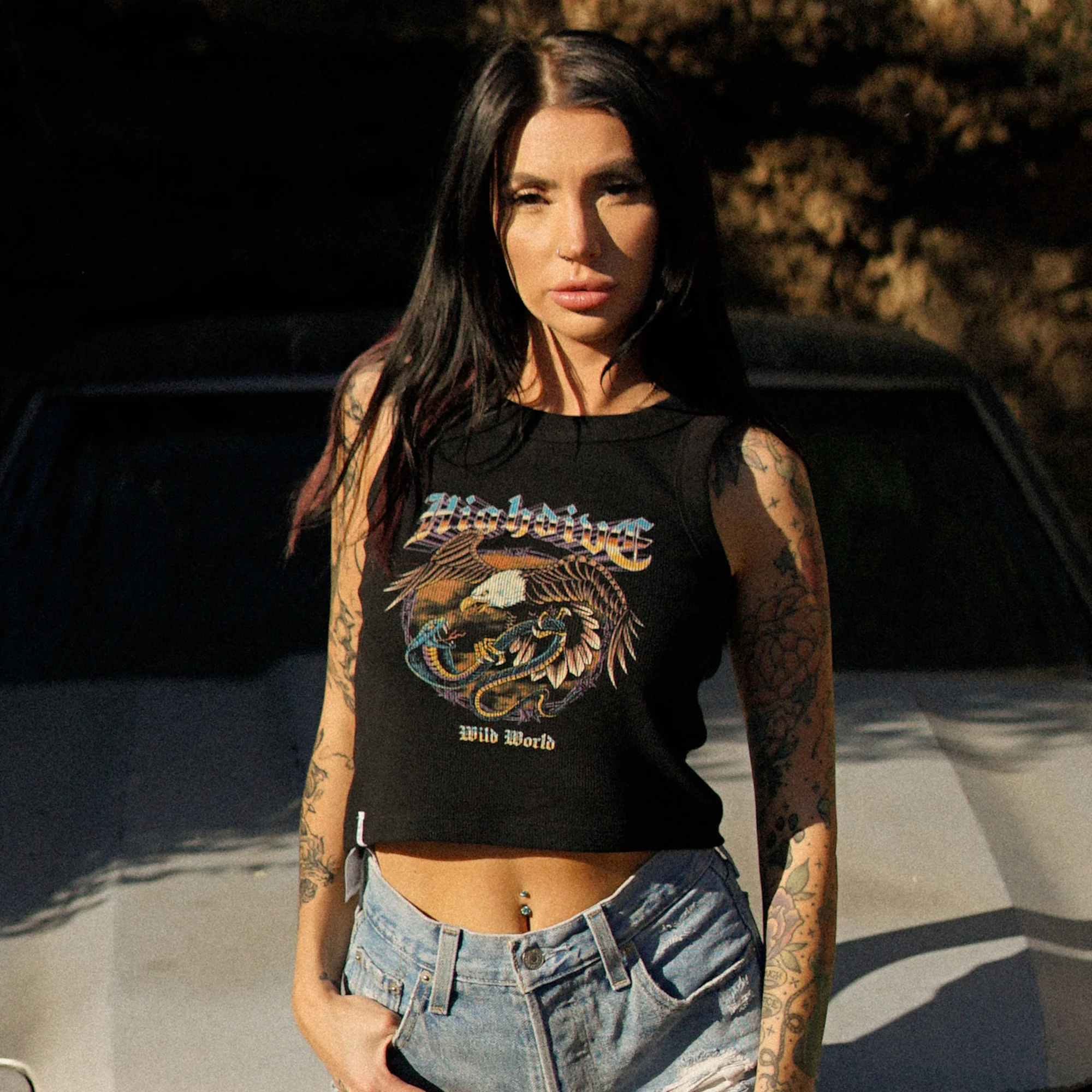Wild World Ribbed Tank Top